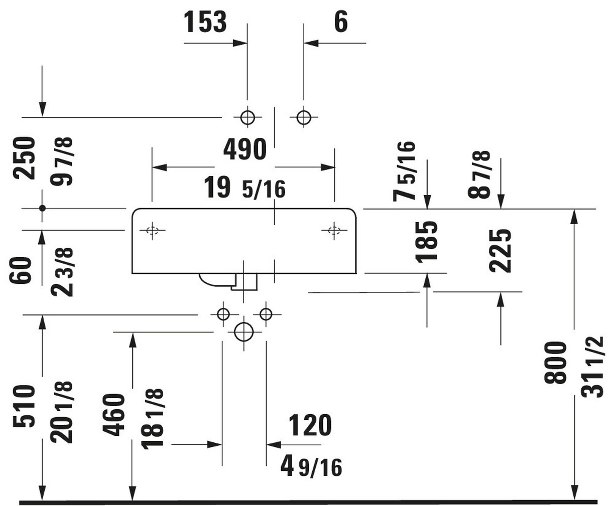 Duravit 0685600000 Bath-Sink - View #8
