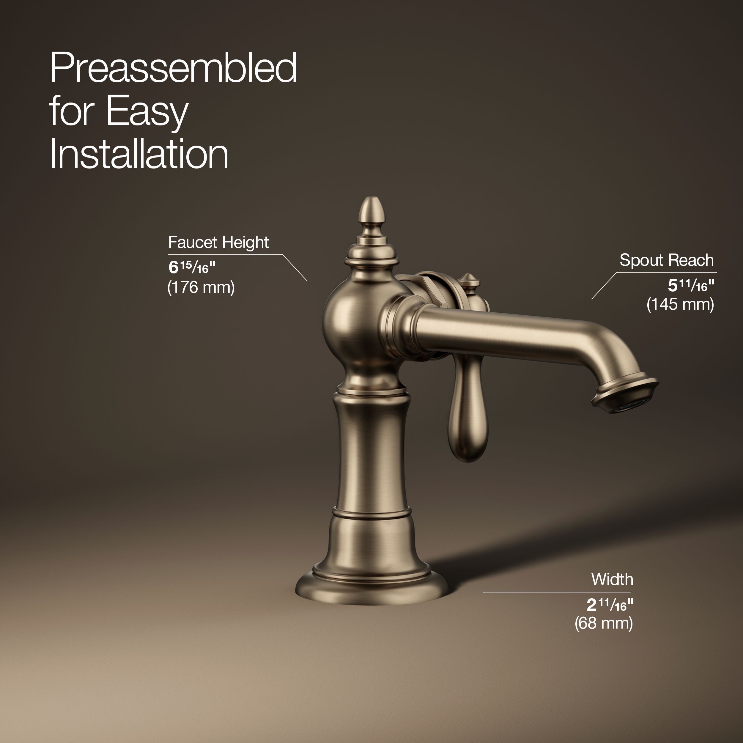 KOHLER 72762-9M-BV Lavatory-Faucets - View #3