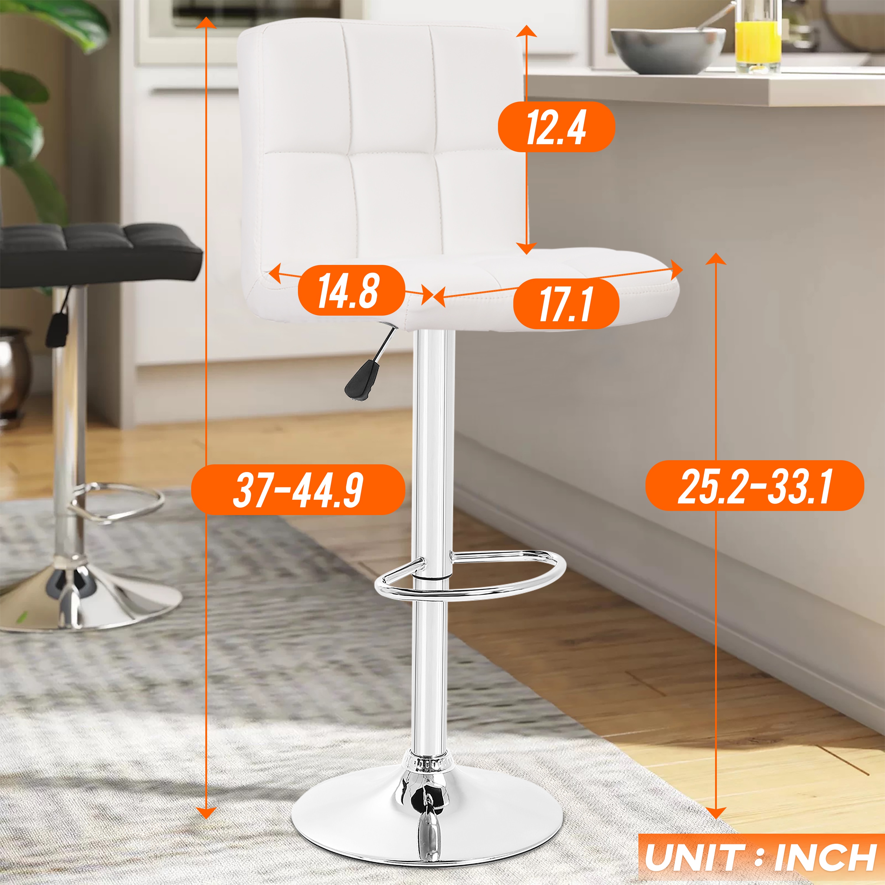 Furniture of America 004L-B06-WH stools - View #3