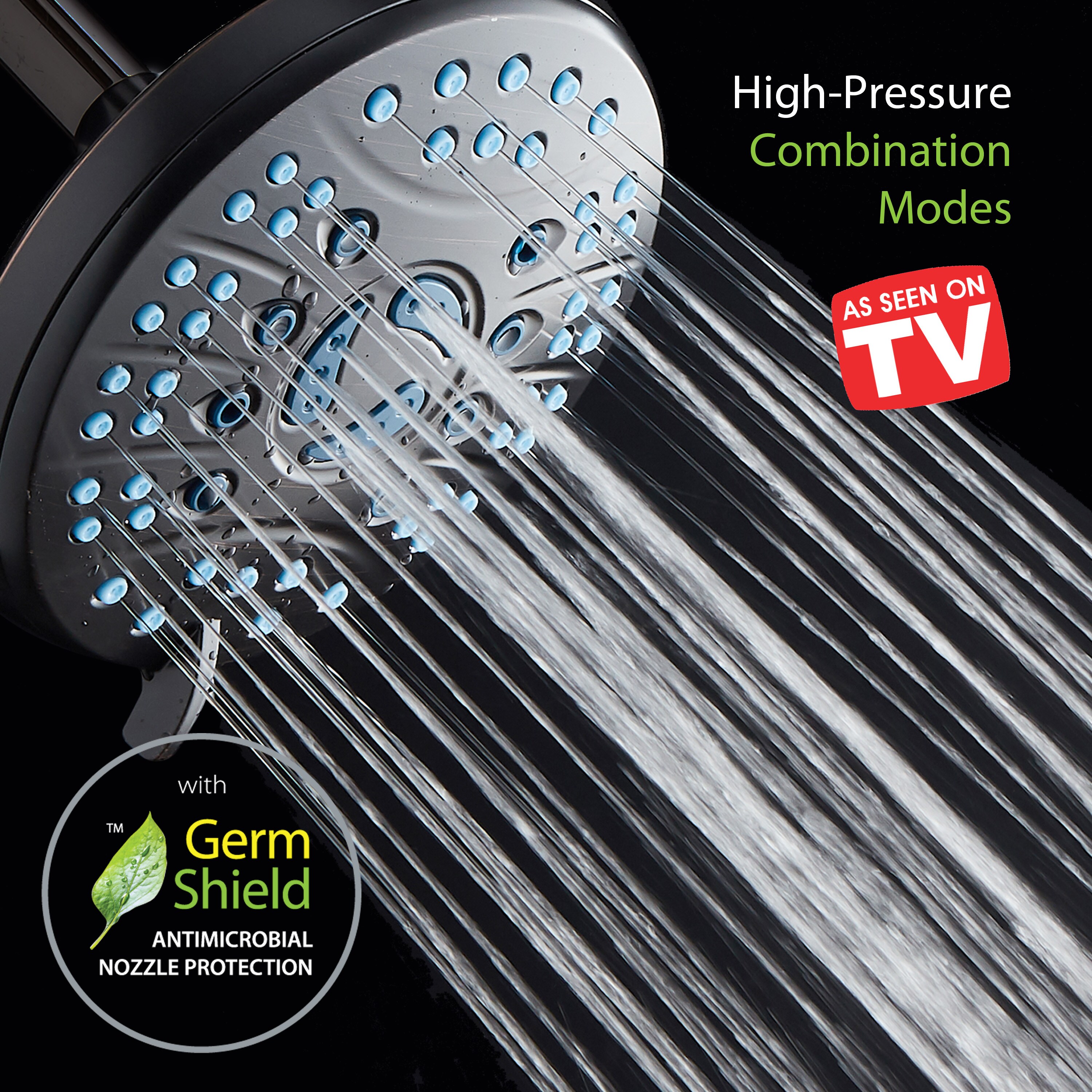 Oil-Rubbed Bronze 6-Setting Round Rainfall Shower Head