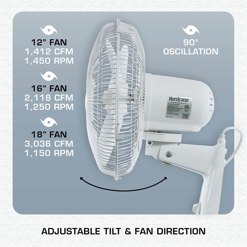 Hurricane 397824 Wall-Mounted-Fans - View #3