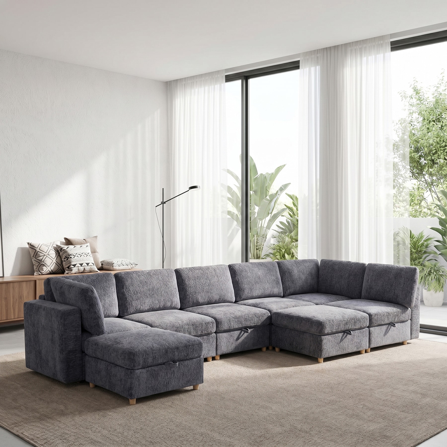 SINOFURN SYA020372GY Sofas-Loveseats - View #4