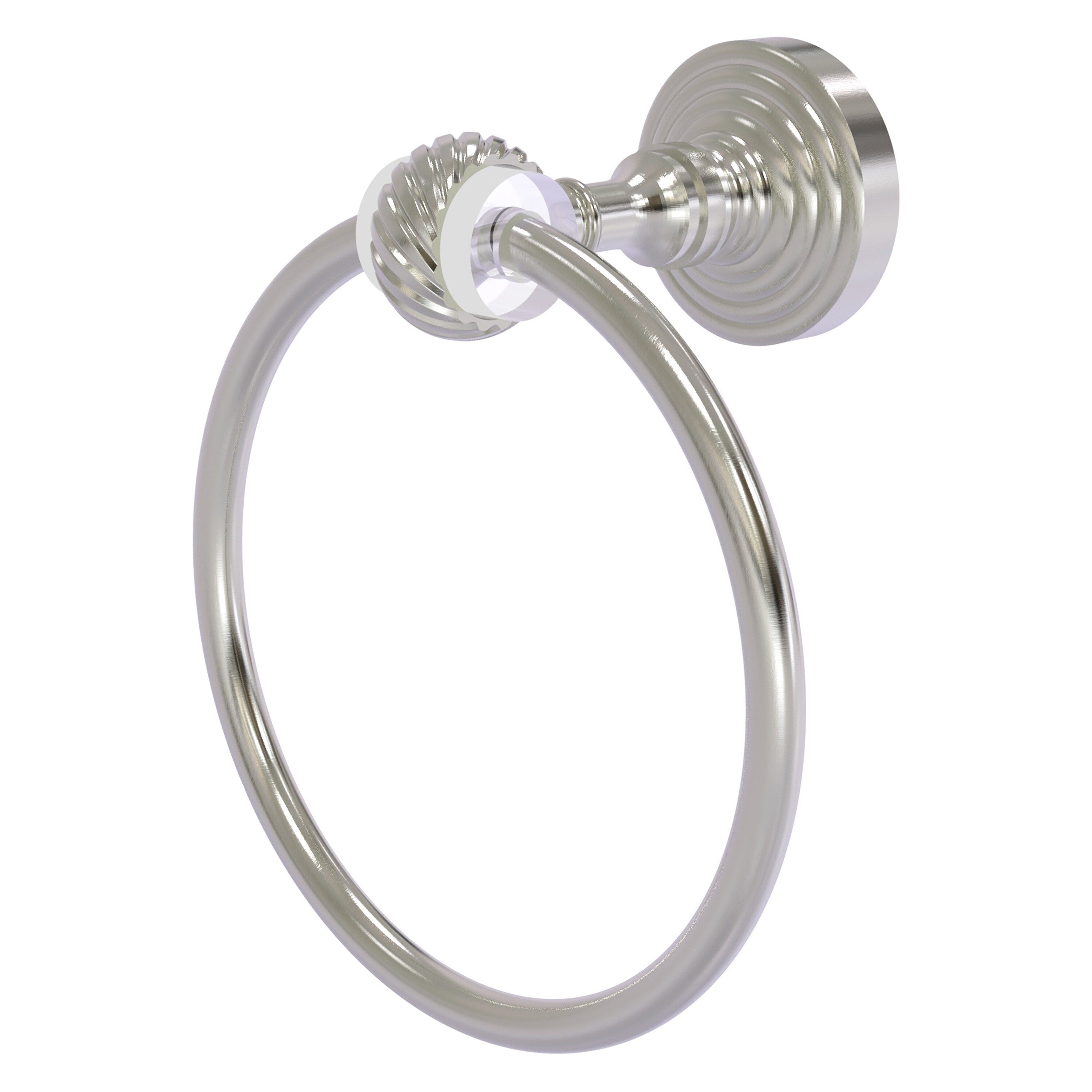 Allied Brass PG-16T-SN Pacific Grove Satin Nickel Wall mount Single Towel Ring