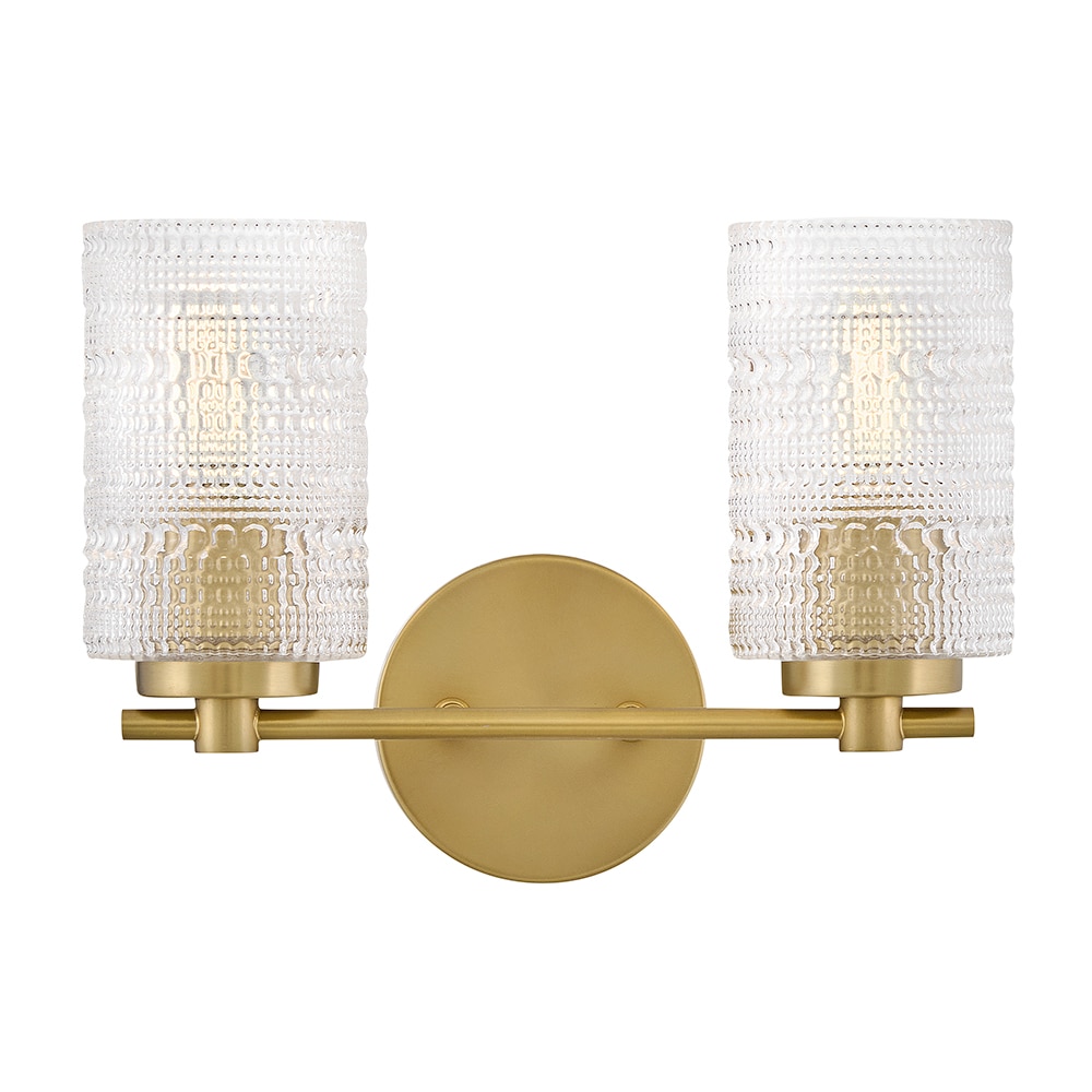 Lark 85572LCB Mabel 14-in 2 -Light Antique Brass Transitional Vanity light