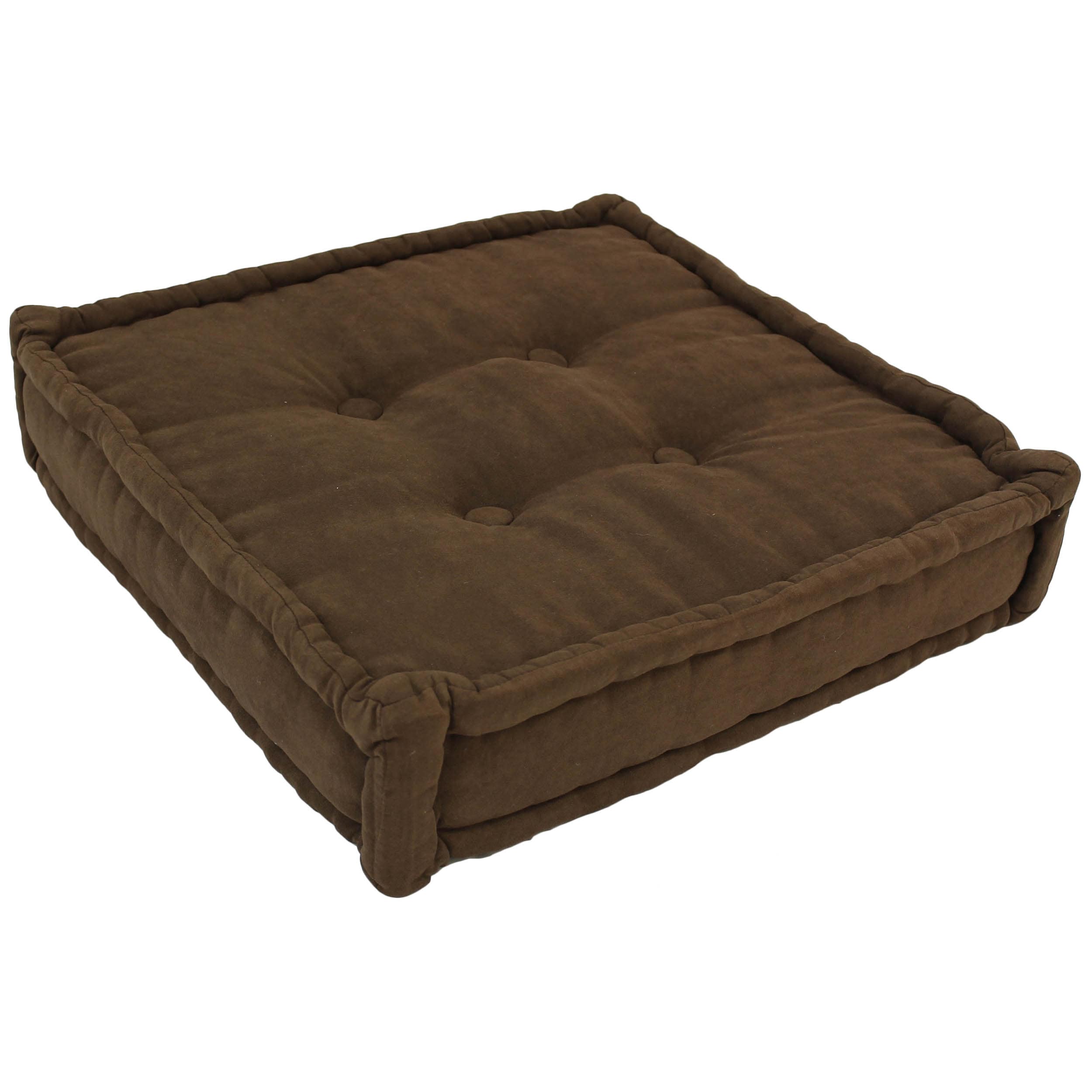 Blazing Needles 20-SQ-MS-CH 2 -Piece 20-in x 20-in Chocolate Square Indoor Decorative Pillow