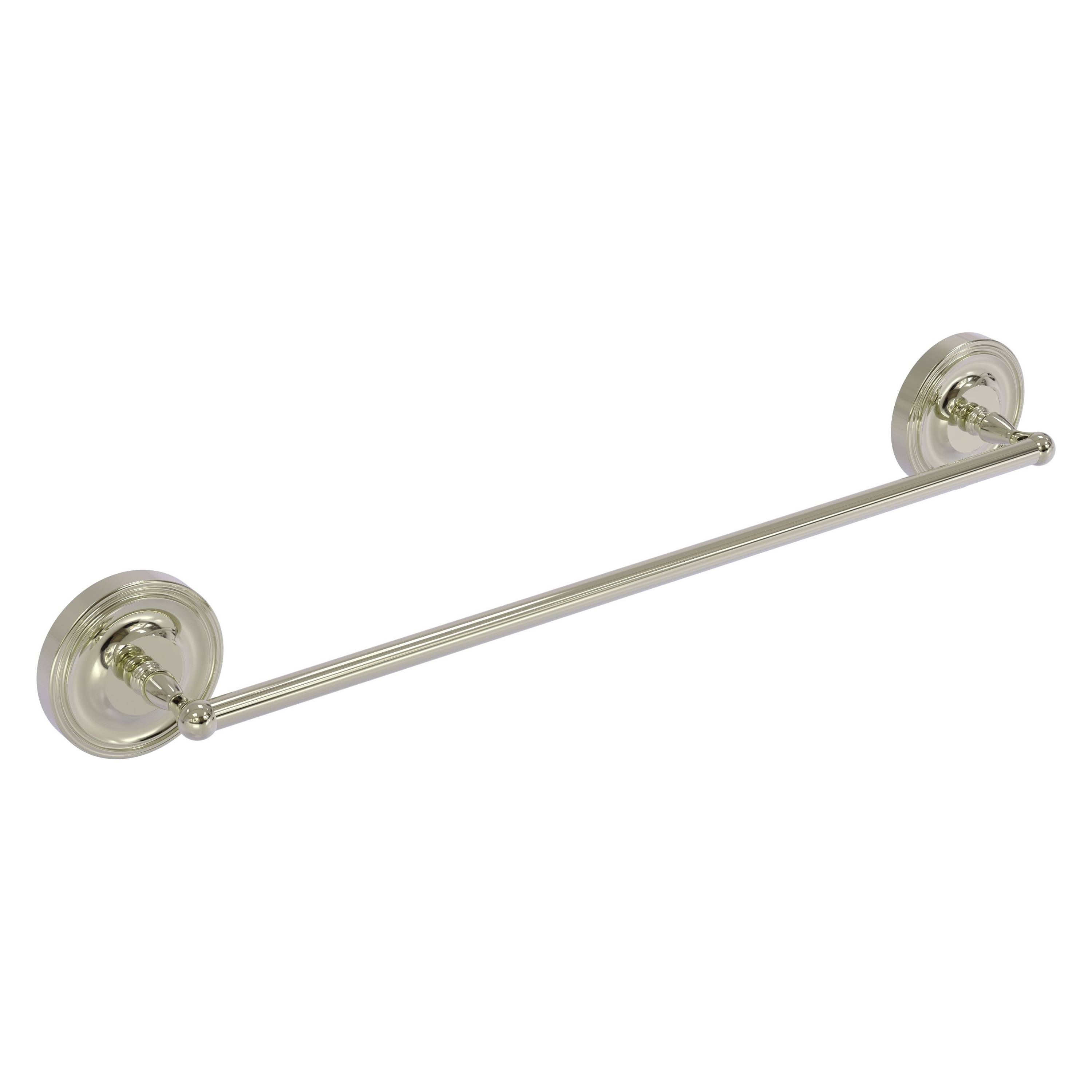 Allied Brass R-31/18-PNI Regal 18-in Polished Nickel Wall mount Single Towel Bar