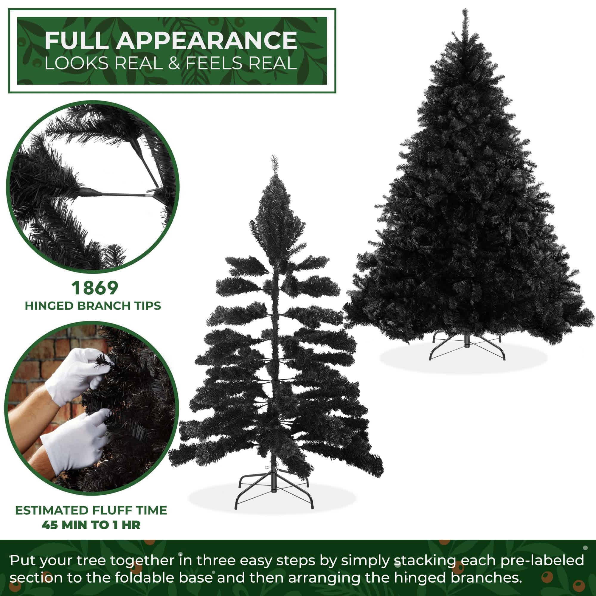 Casafield SZN-TR-417H-BLK Artificial-Christmas-Trees - View #2