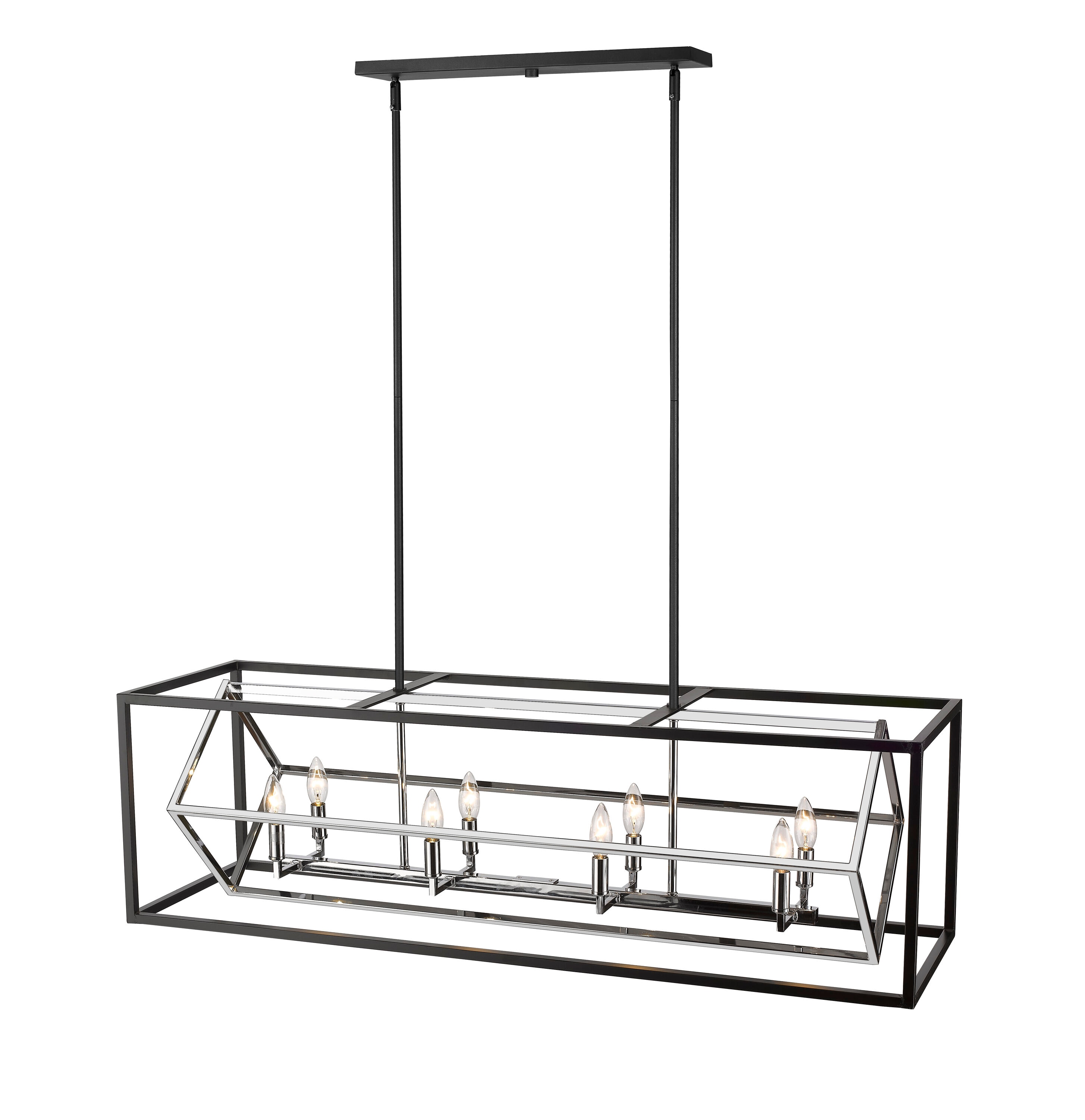 Z-Lite 457-8L-CH-MB Pool-Table-Lighting - View #4