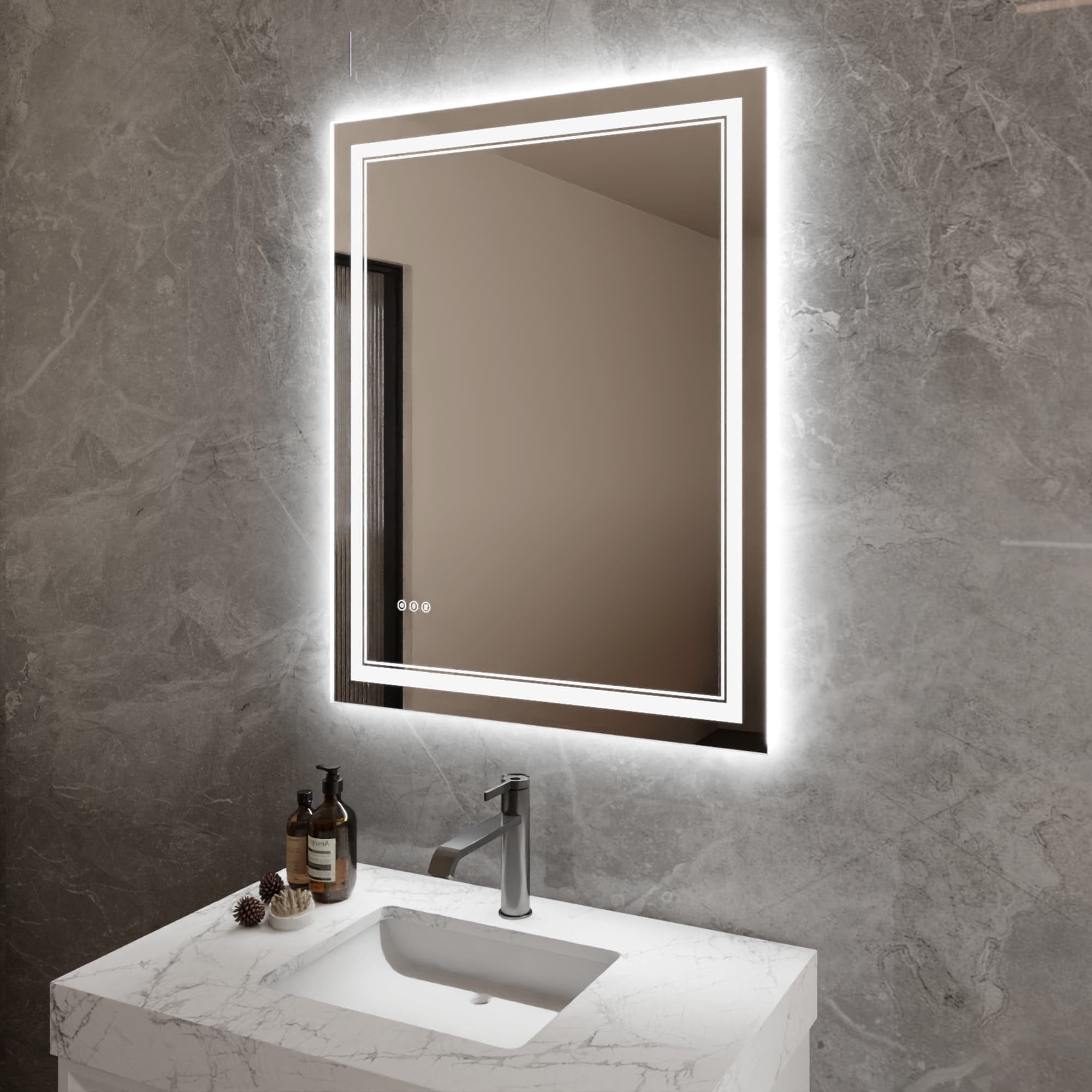 Bayfeve BFXB-7S3240-MIR Framed-Bath-Mirrors - View #2