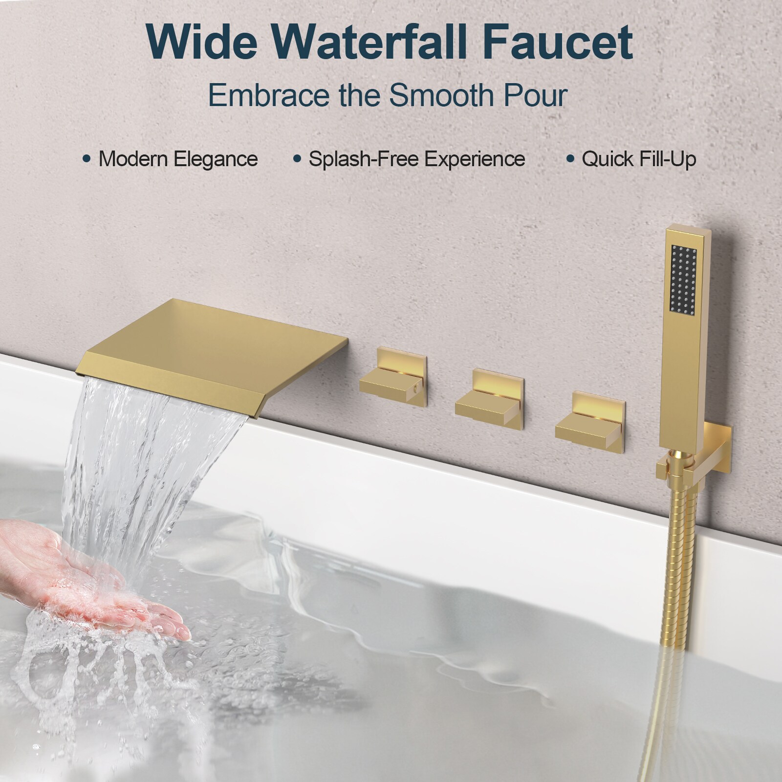 GRANDJOY SGF11GJ-11BG Roman-Tub-Faucets - View #5
