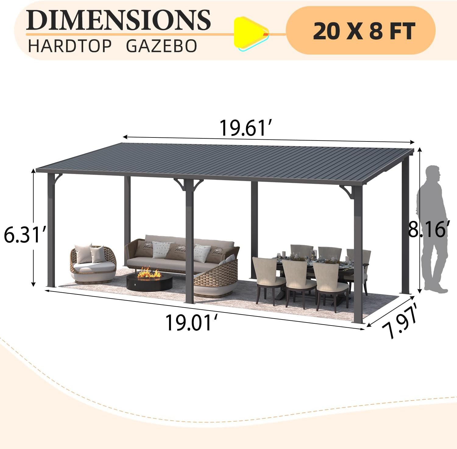 AECOJOY 16594BK-LS02 Wood-Resin-Gazebos - View #2