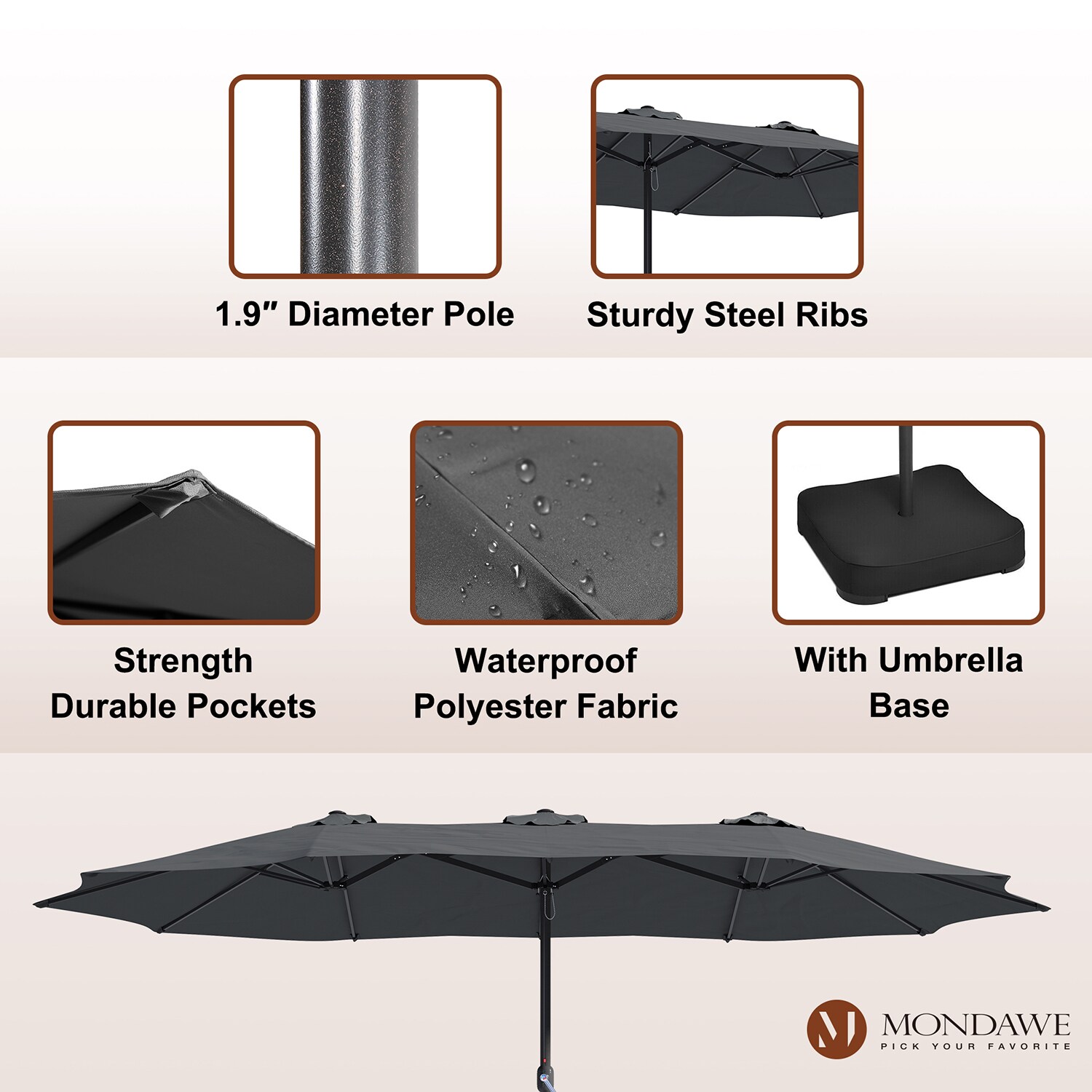 Mondawe BL05-HY Umbrellas-2 - View #4