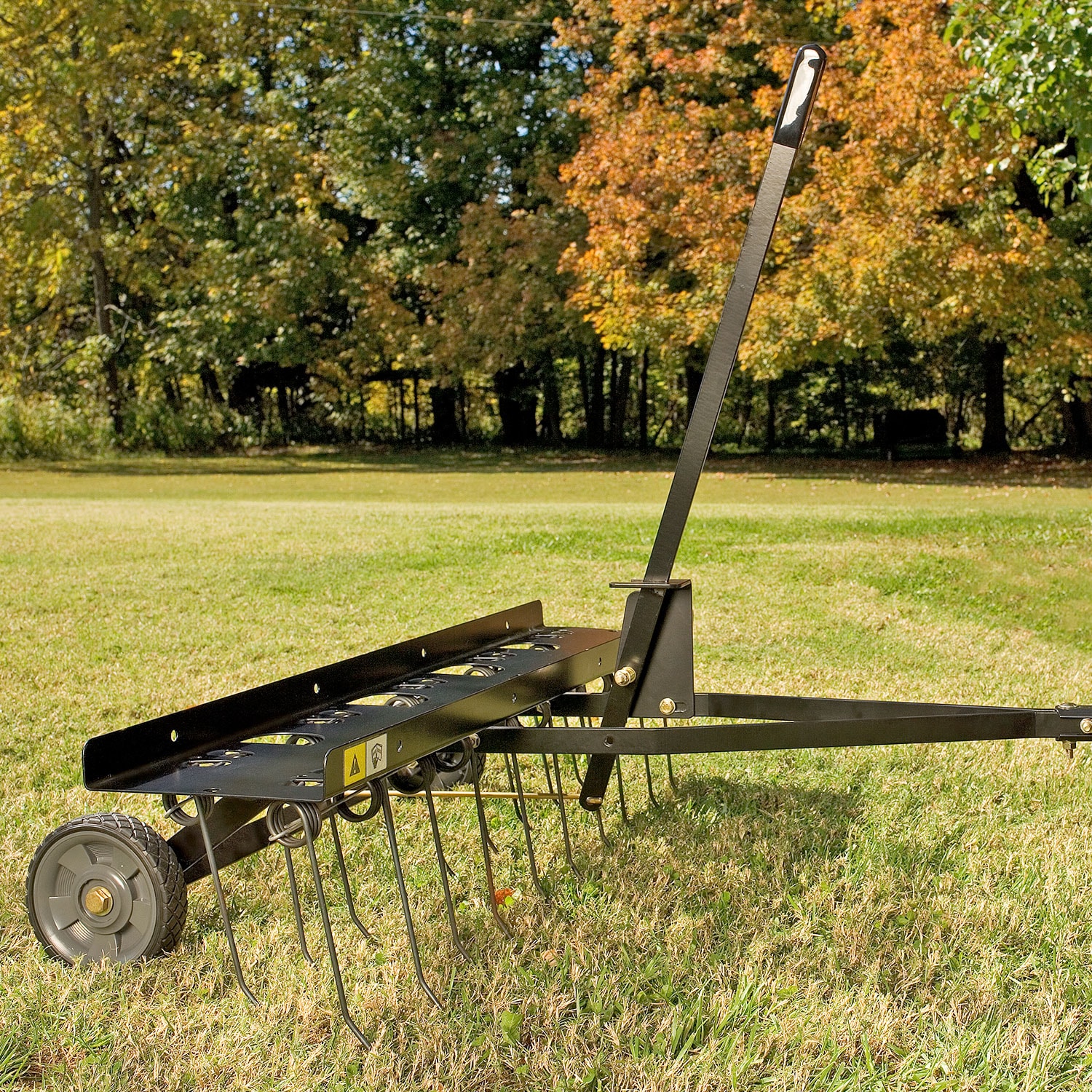 Brinly 40-Inch Tow-Behind Dethatcher with Replaceable Tines, Adjustable ...