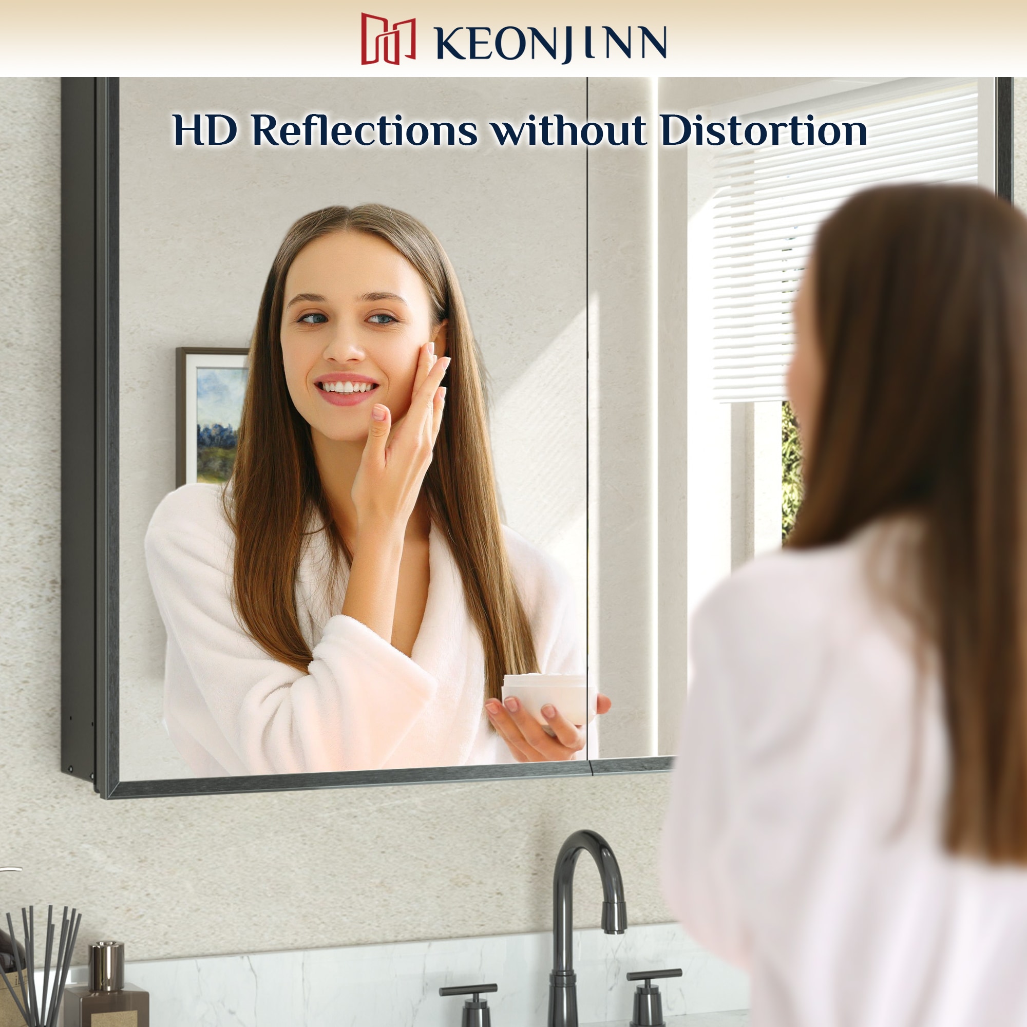 Keonjinn LW-JG-FP-6181-BK Bathroom-Medicine-Cabinets - View #12