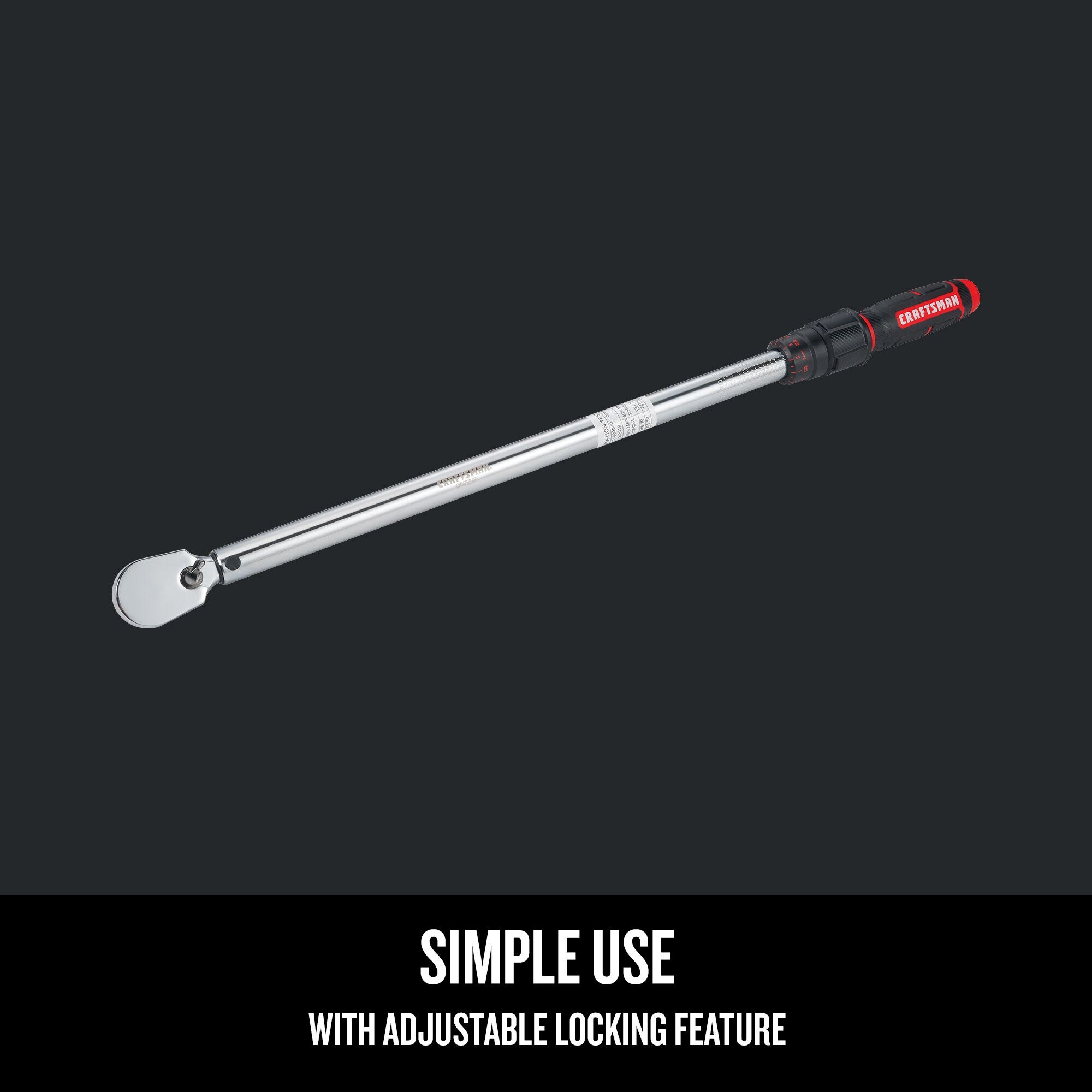 CRAFTSMAN 1/2-in Drive Click Torque Wrench (50-ft lb to 250-ft lb)
