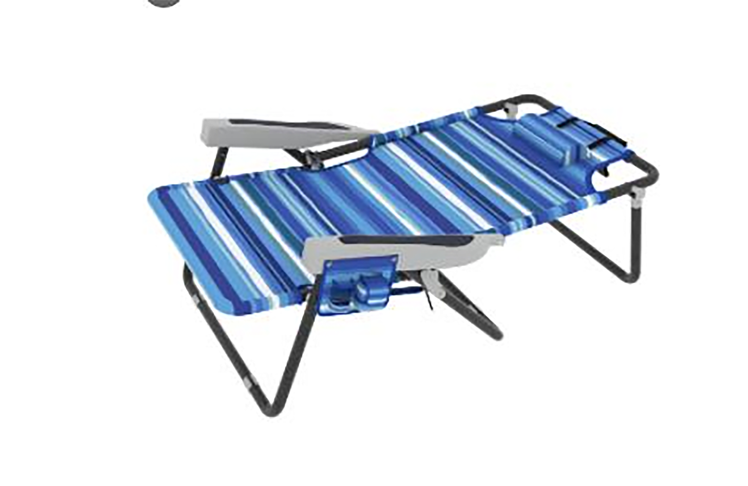 VEIKOUS PG0208-07MC-L Polyester Multicolor Folding Beach chair Adjustable and