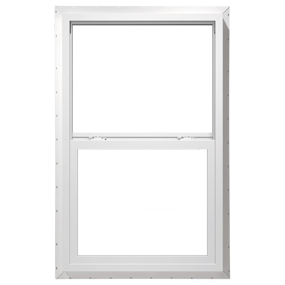 ThermaStar by Pella 1000007297 New Construction 35-1/2-in x 59-1/2-in x 2-11/16-in Jamb White Vinyl Dual-pane Single Hung Window Half Screen Included