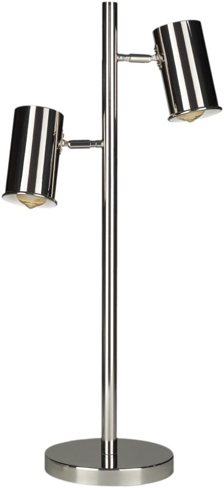 Surya HMO-003 Hammond 27.5-in Nickel On/Off switch Table Lamp with Metal Shade
