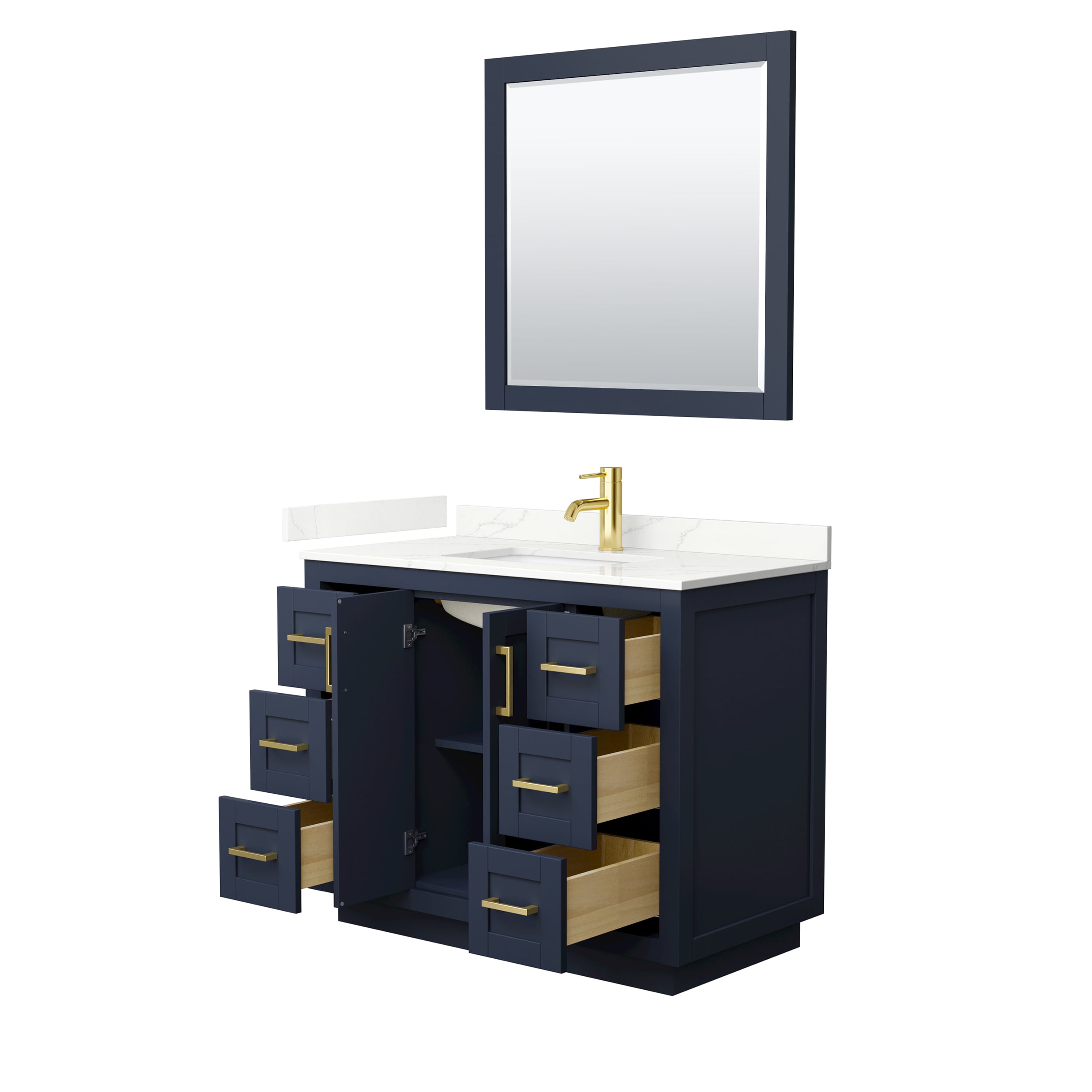 Wyndham Collection WCF292942SBLGTUNSM34 Bath-Vanity-Combo - View #3