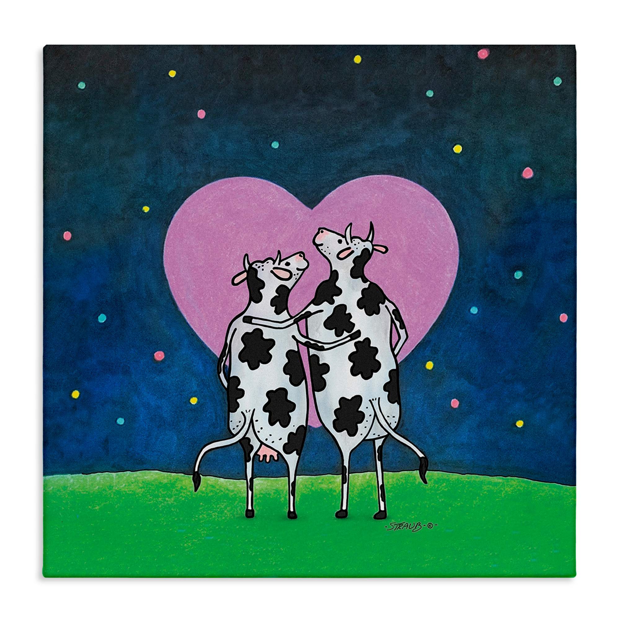 Stupell Industries BT-016-CN-30X30 Loving Significant Udder Canvas design by Roger Straub