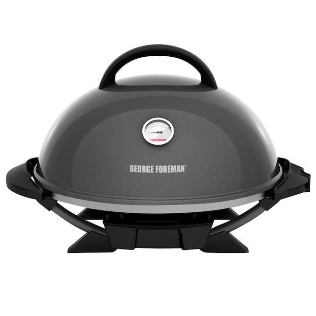 fiktion Sige under George Foreman 1600-Watt Gun Metal Electric Grill in the Electric Grills  department at Lowes.com