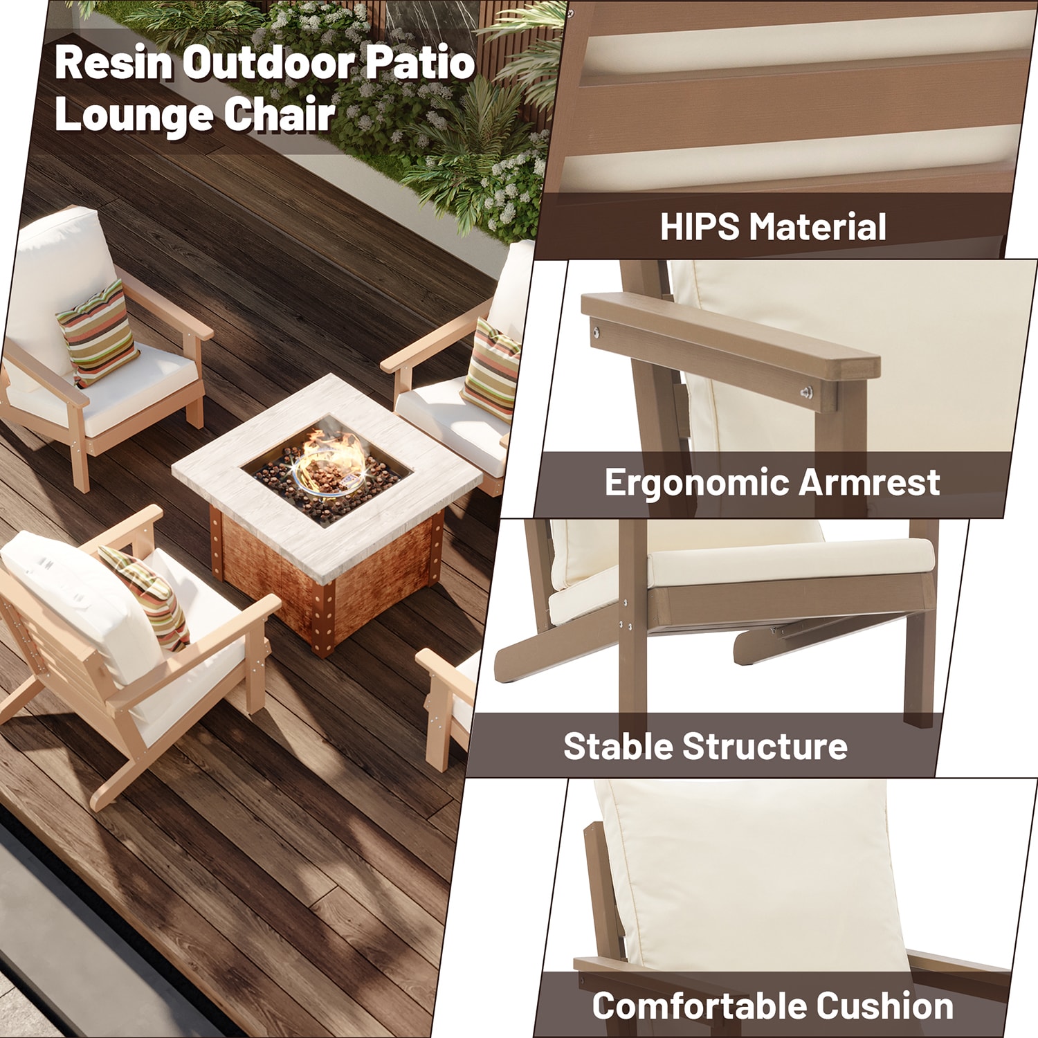 Clihome CL-5J1860 Patio-Conversation-Sets - View #7