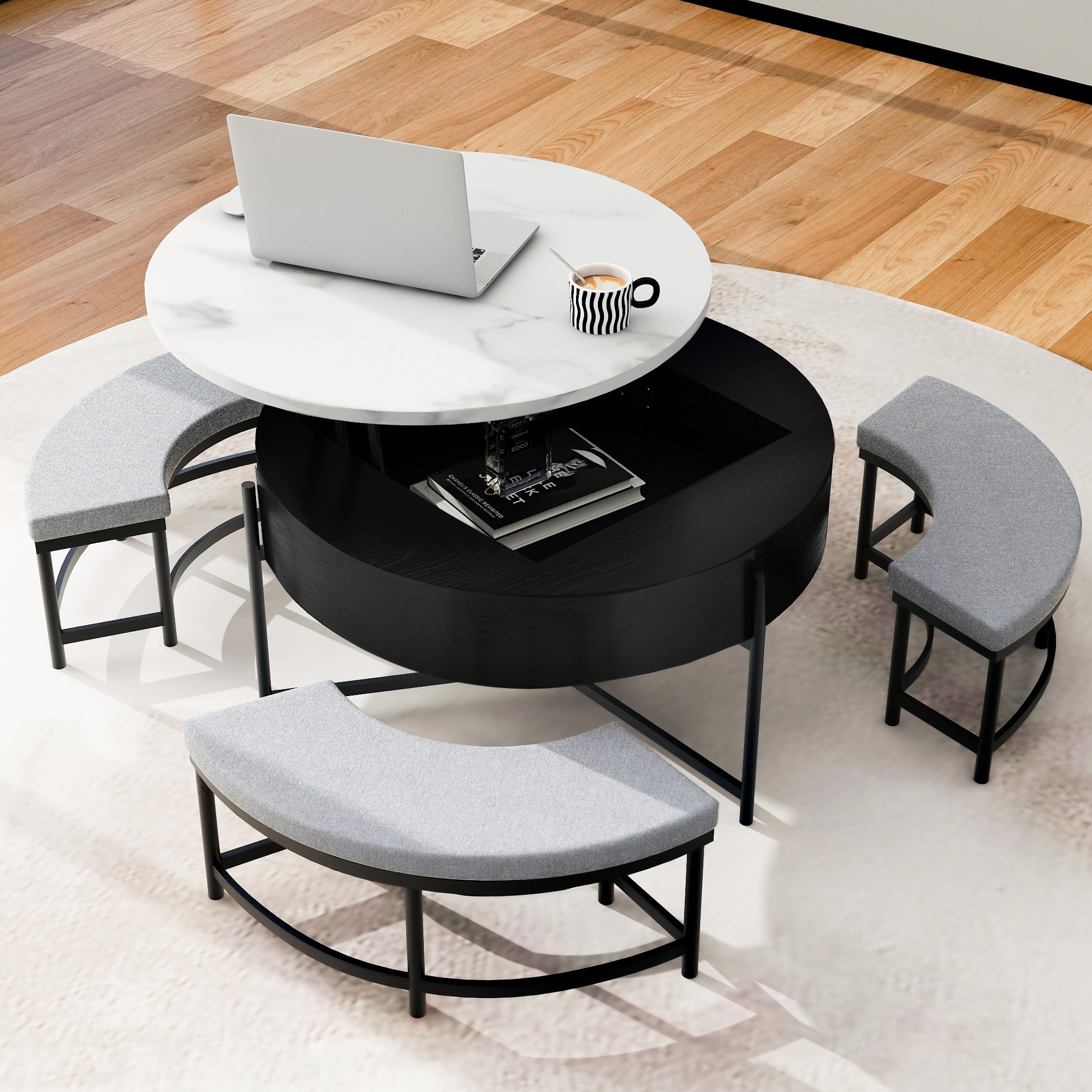 ModernLuxe L3P-CH265770AAB Coffee-Tables - View #4