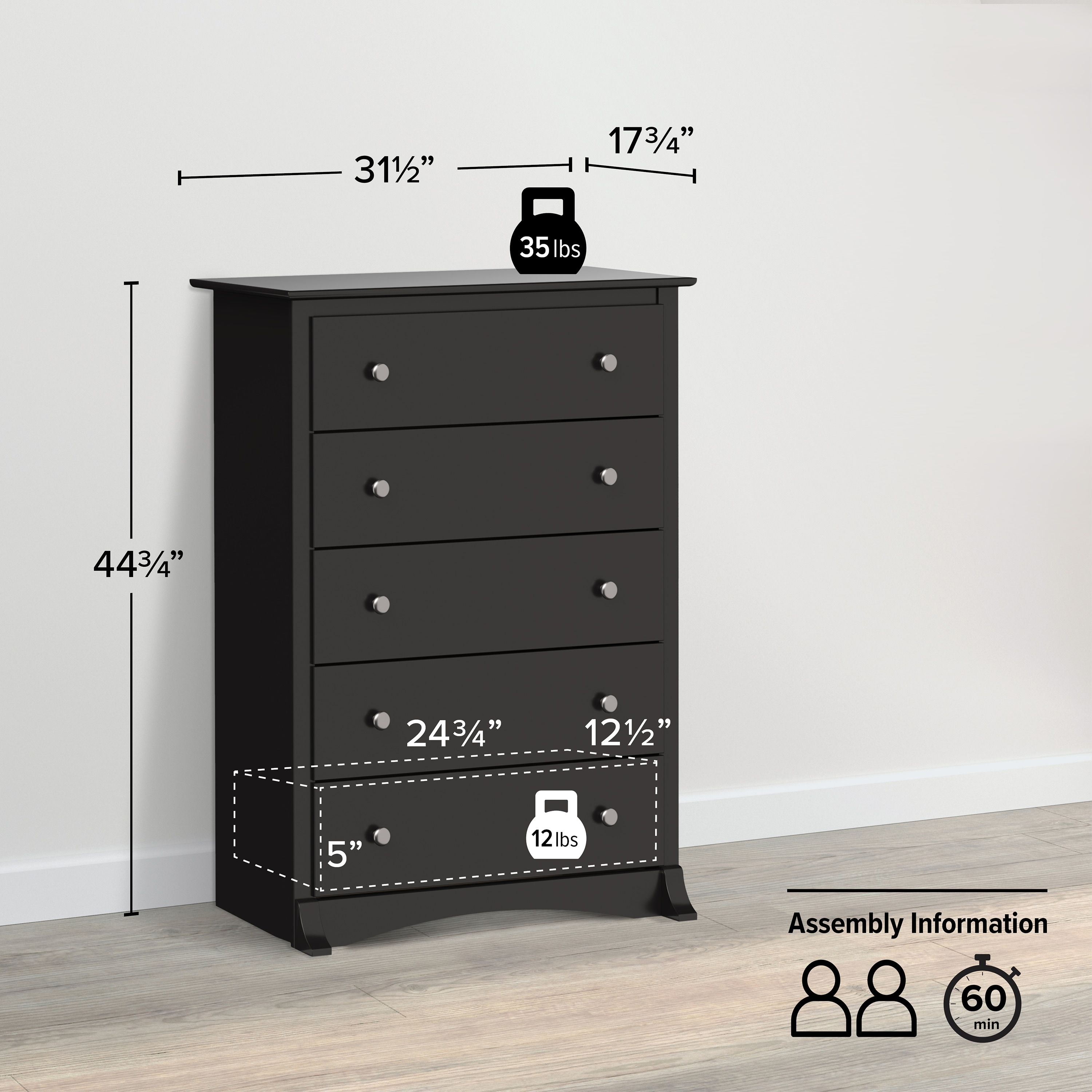 Prepac BDC-3345-K dressers - View #2