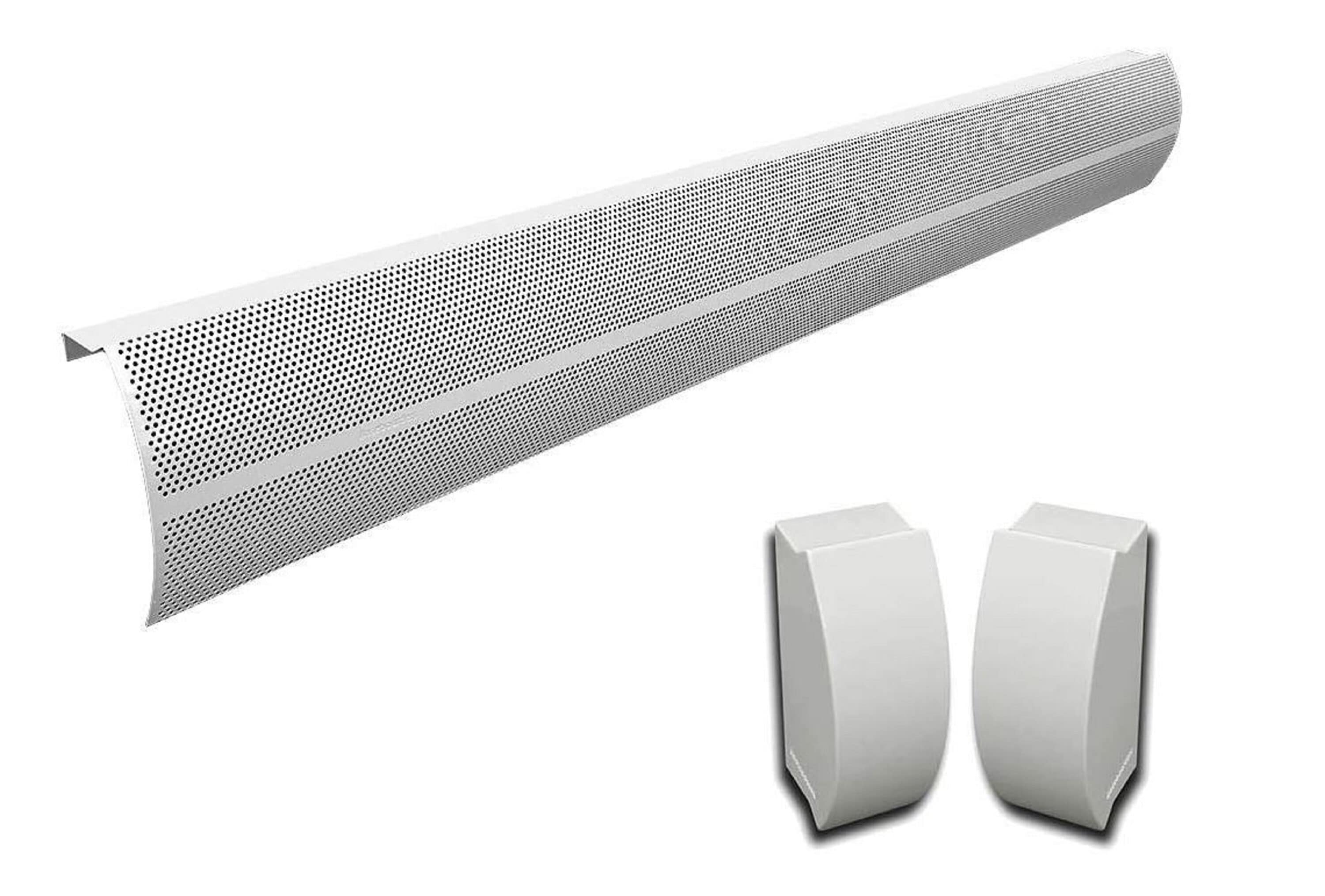 Baseboarders Elliptus 5-ft Hydronic Baseboard Heater Cover BA001-60-SET-WH Sansujyuku sansujyuku.com