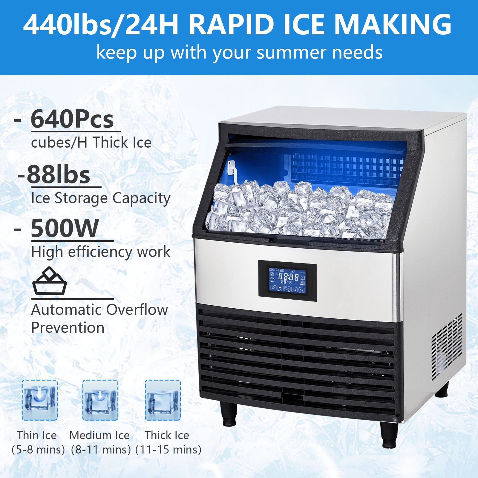 Qeetex CJ-PHO-108G0BCJ Commercial-Ice-Makers - View #4