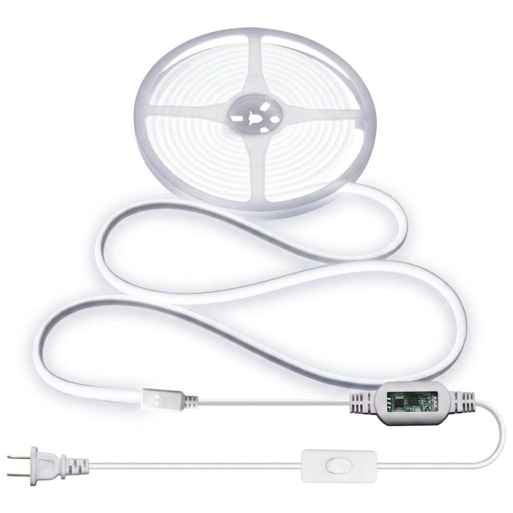 Oyezvary 16 ft LED Strip Lights Waterproof COB Style Daylight White ...