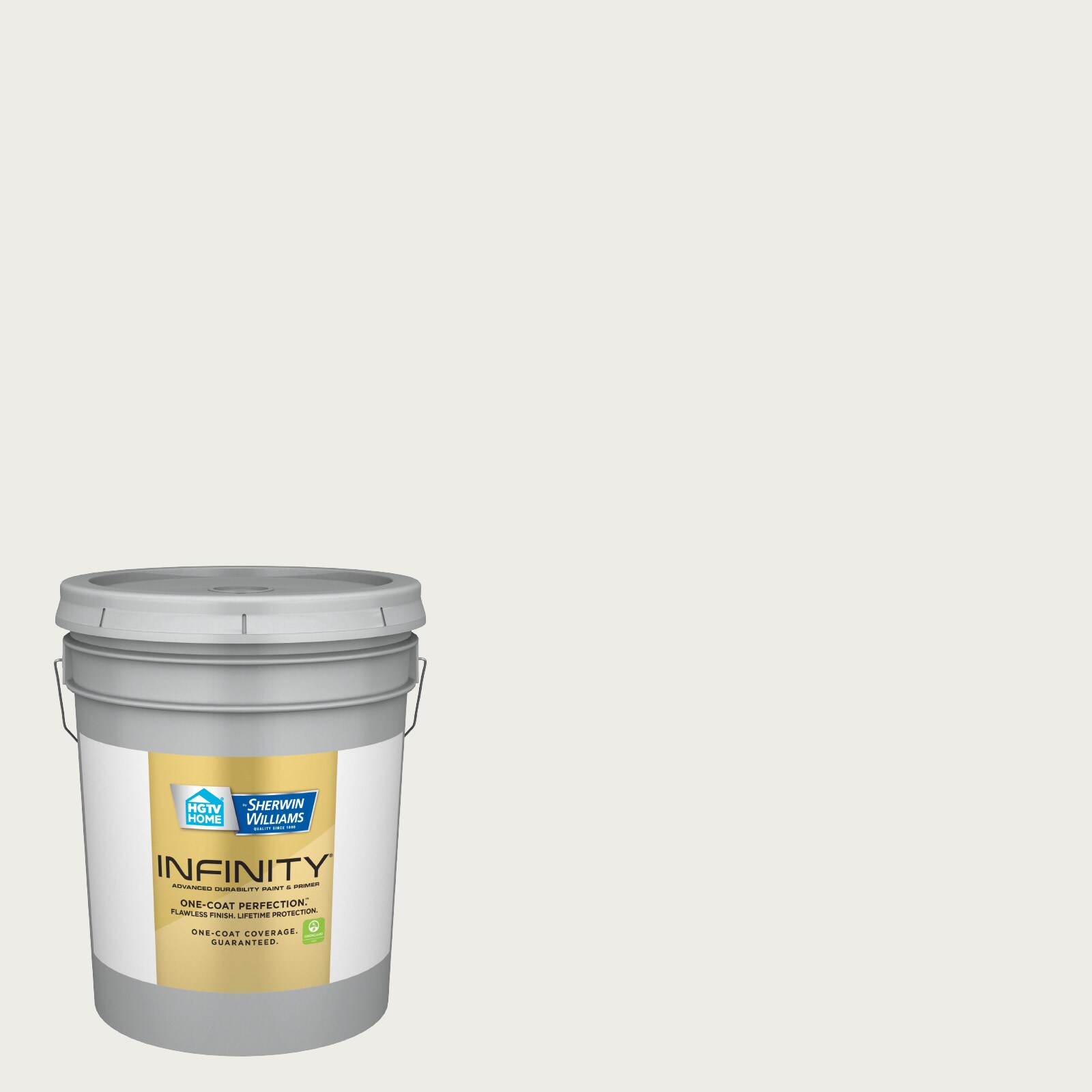 HGTV HOME by Sherwin-Williams Showcase Semi-gloss HGSW7005 Pure White  Acrylic Interior Paint + Primer (1-Gallon) in the Interior Paint department  at