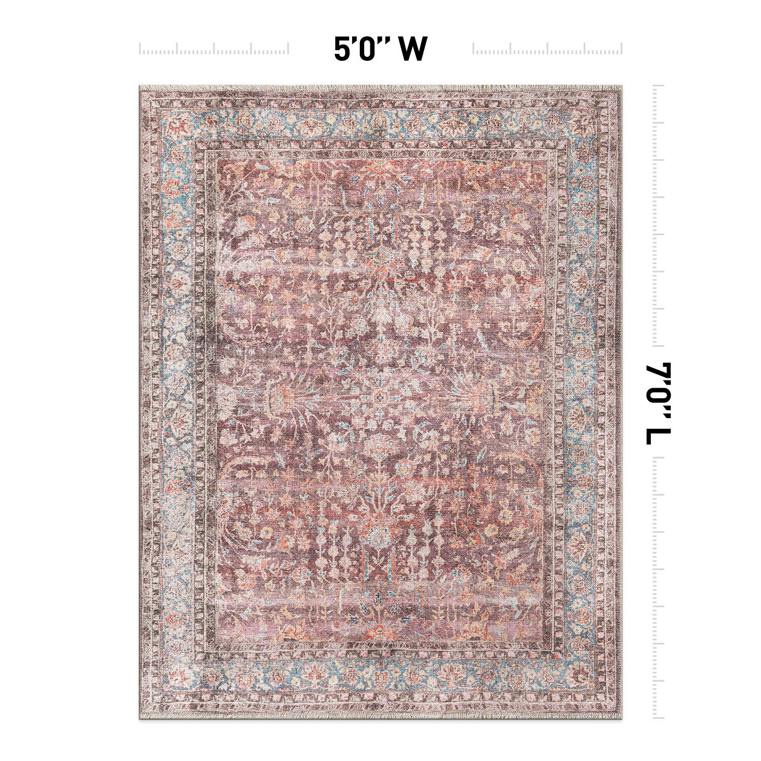 World Rug Gallery 6035MULTI5X7 rugs - View #6