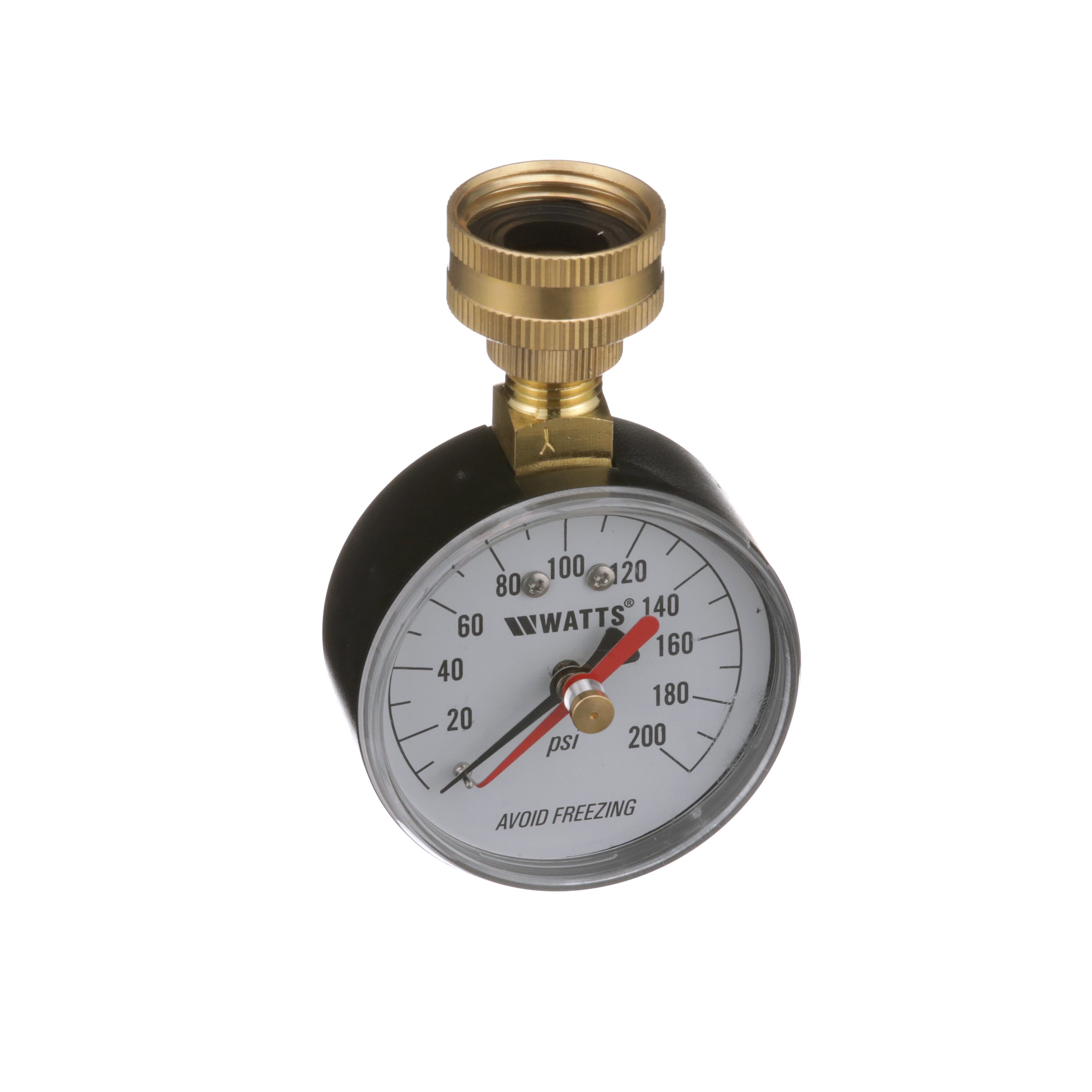 P2A Water Pressure Test Gauge G2022-300W 2-1/2 Inch 300 PSI 3/4 Inch GHT 