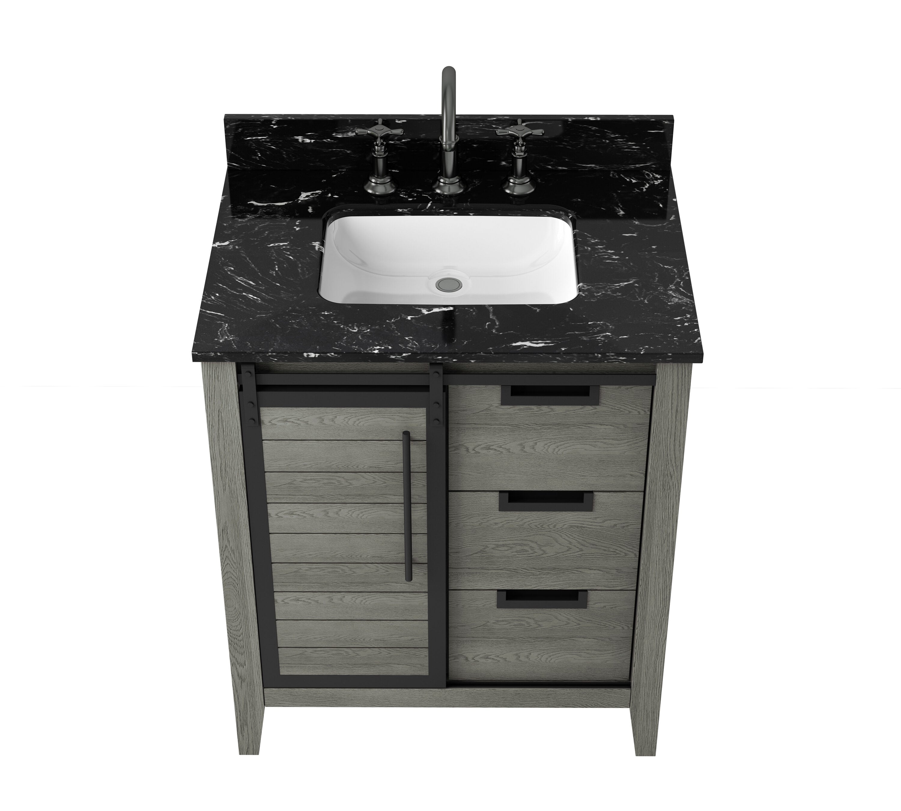 allen + roth TJ-0113V3022GR Bath-Vanity-Combo - View #4