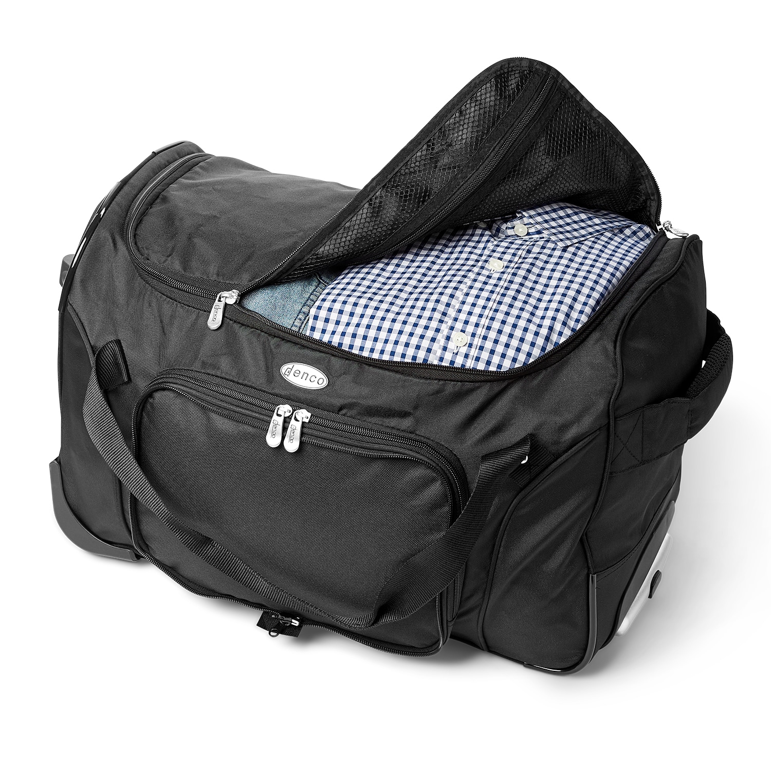 MOJO Black Dallas Cowboys 22 2-Wheeled Duffel Bag