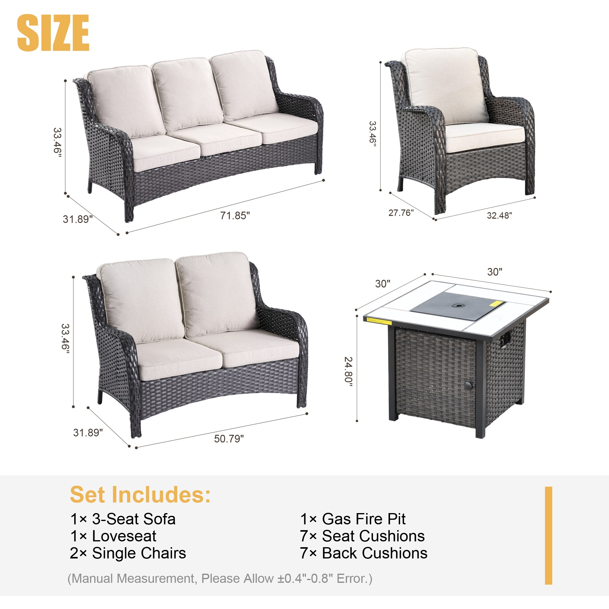 XIZZI XIXCTL6153-FP Patio-Conversation-Sets - View #8