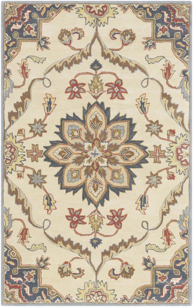 Surya Caesar 12 x 15 Wool Khaki Indoor Medallion Oriental Area Rug at ...