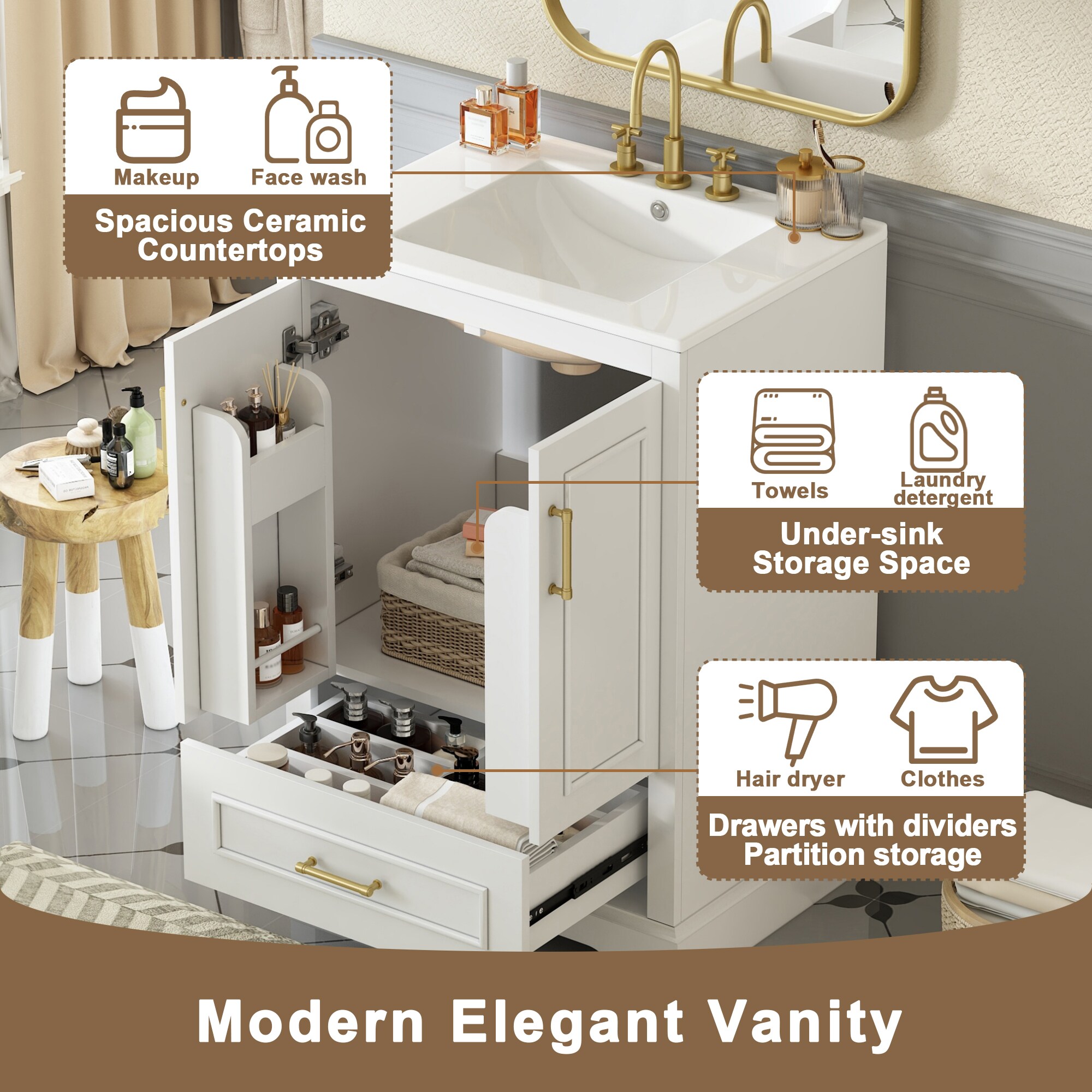 GDFStudio 343688 Bath-Vanity-Combo - View #4