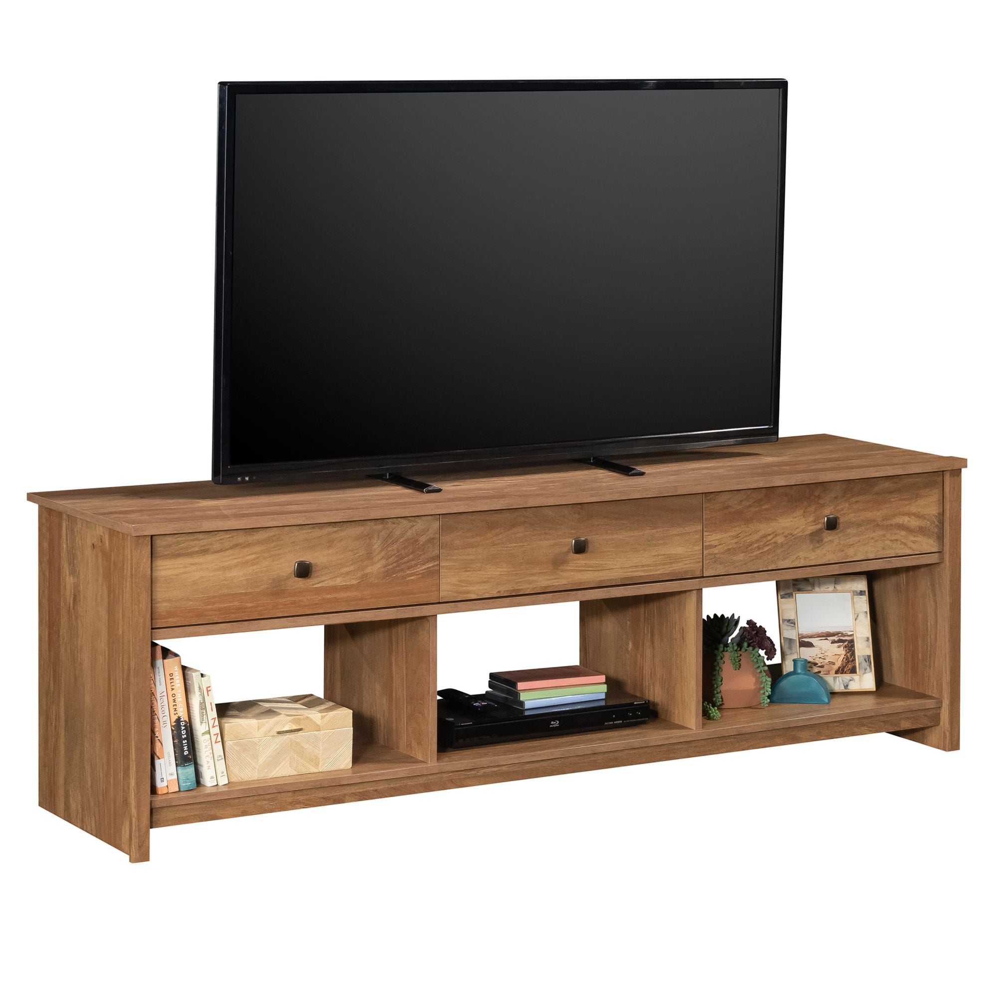 Sauder River Ranch Credenza For TVs up to 75-inch Sindoori Mango finish #3042