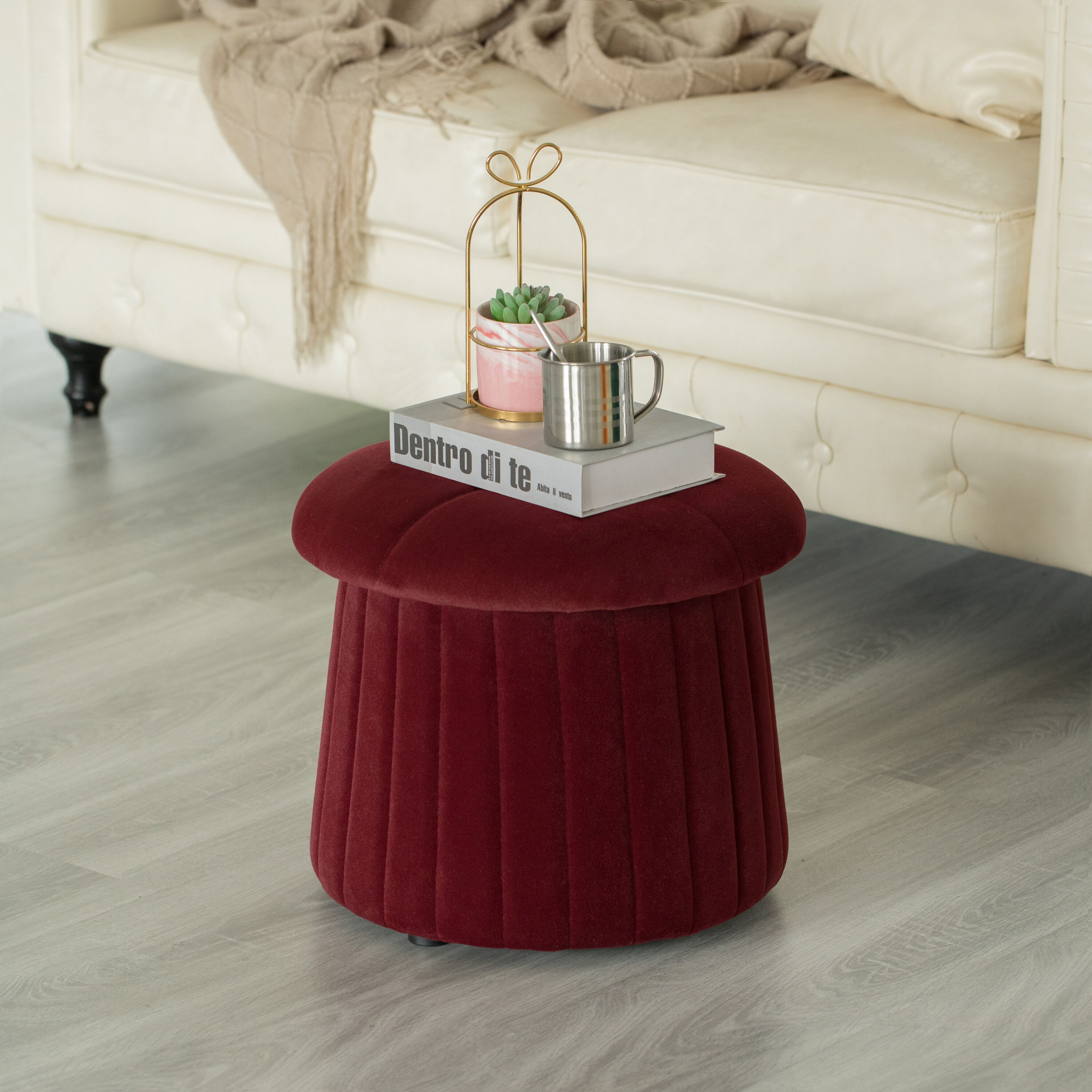 FABULAXE QI004182.RD Indoor-Ottomans - View #6
