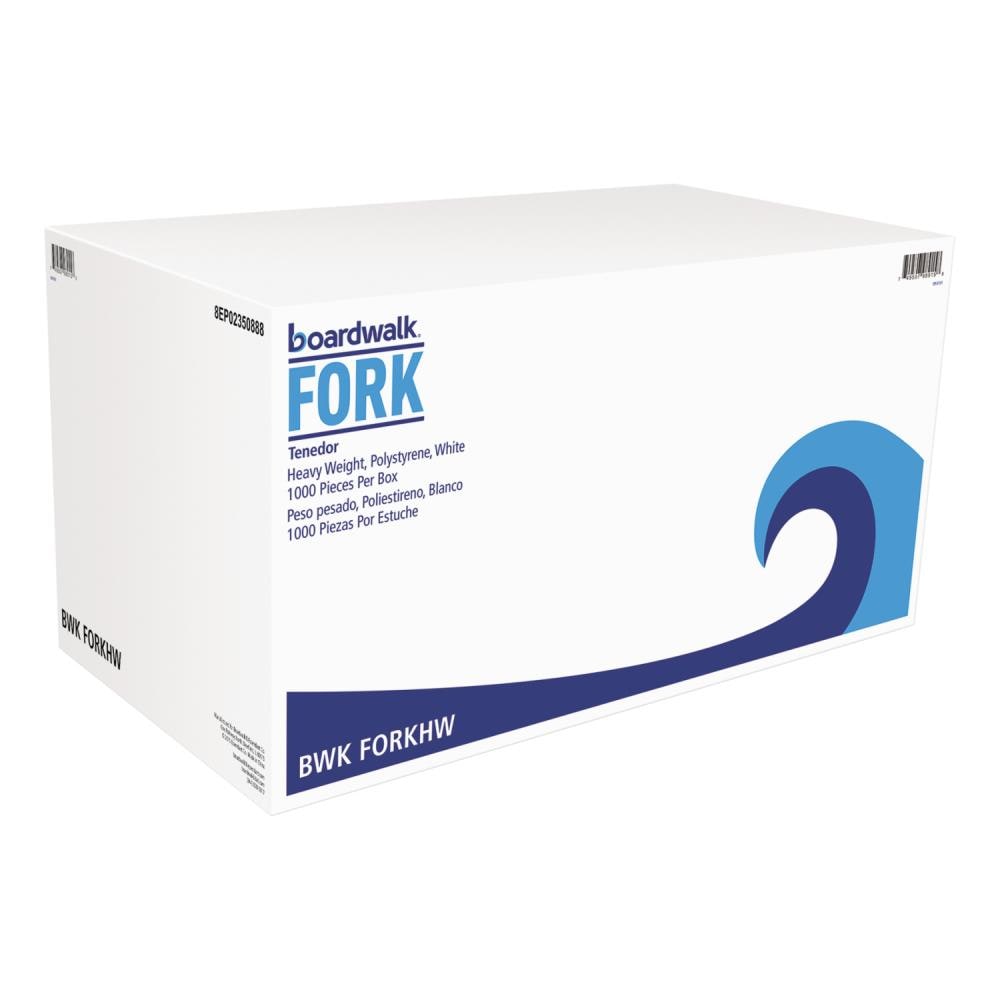 Boardwalk BWKFORKHW 1000 -Count White Disposable Cutlery