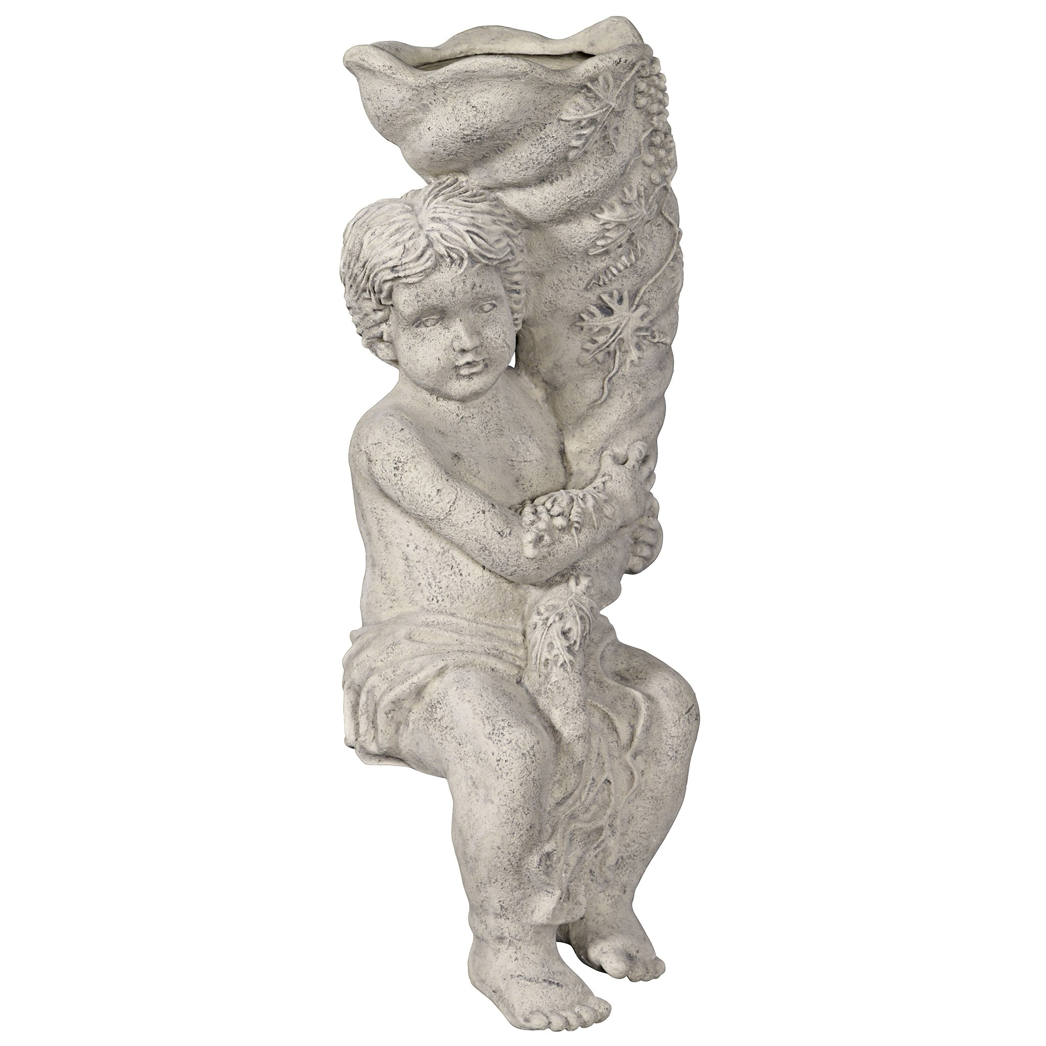Design Toscano NE210134 31-Inches H x 13-Inches W Off-white Children Garden Statue