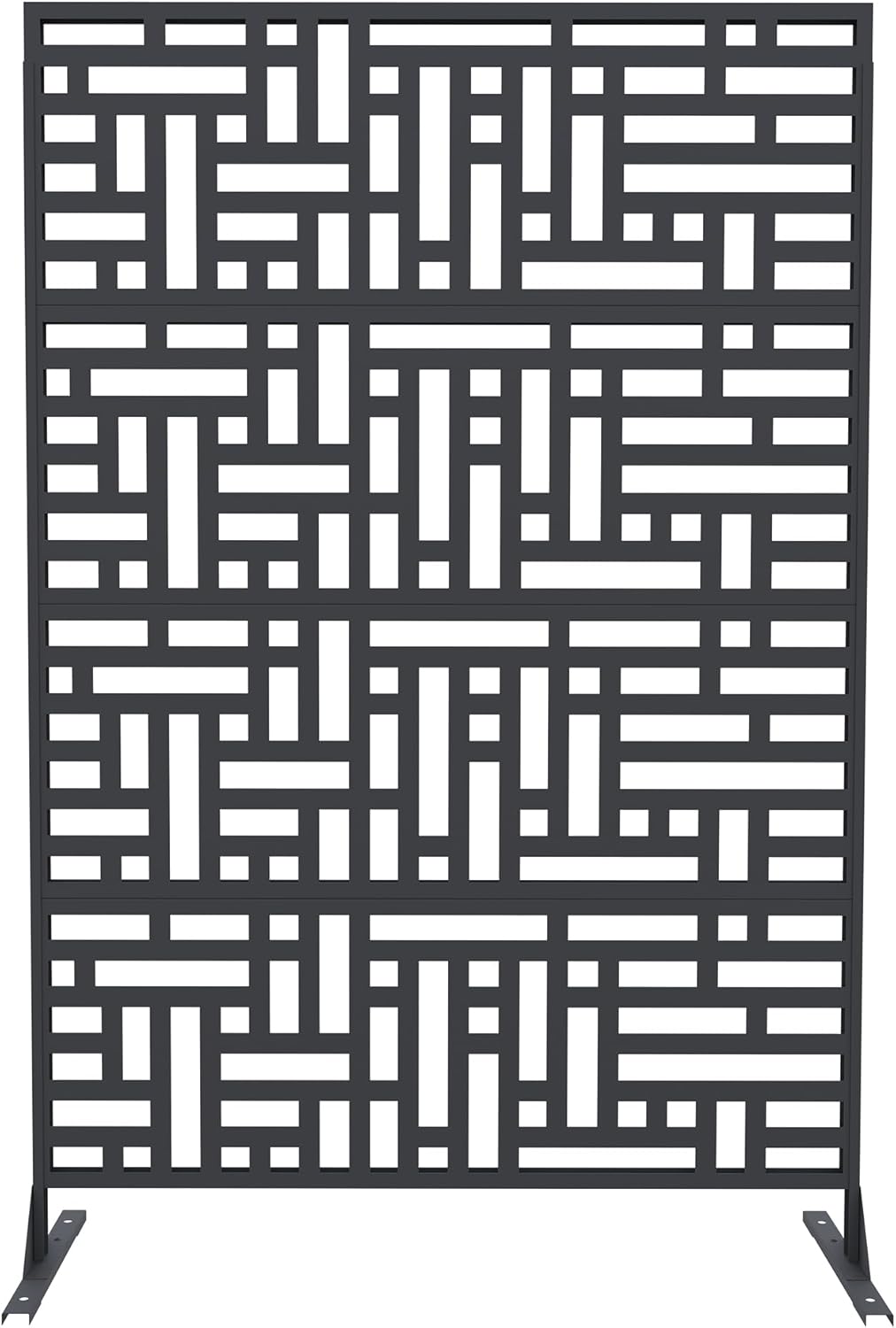 Qeetex Metal Privacy Screen Outdoor Garden Screens for Privacy Decorative-Geometric