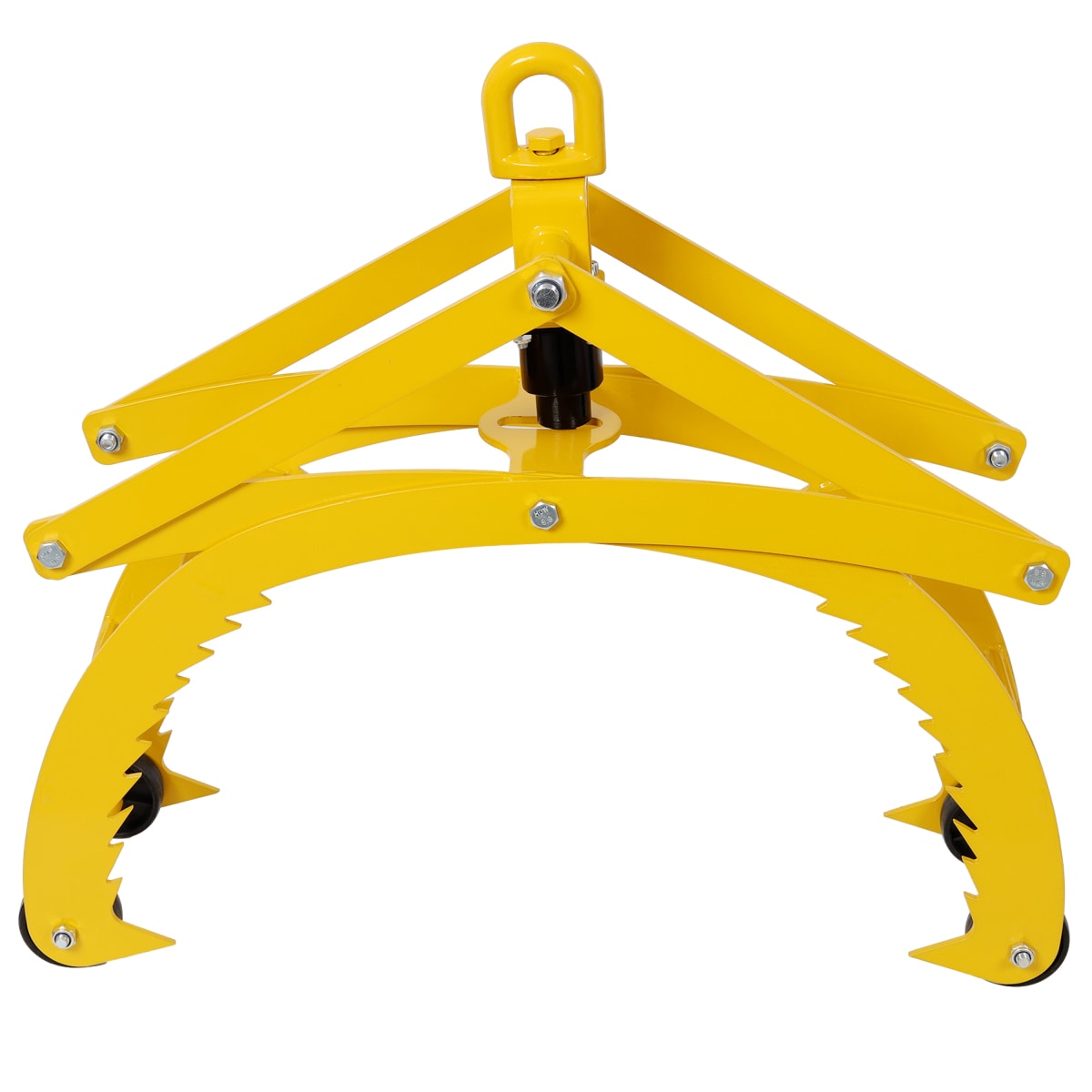 Streamdale Furniture Streamdale Auto-Grip 4-Claw Log Tongs 3300 LBS Capacity 21'' Open Yellow