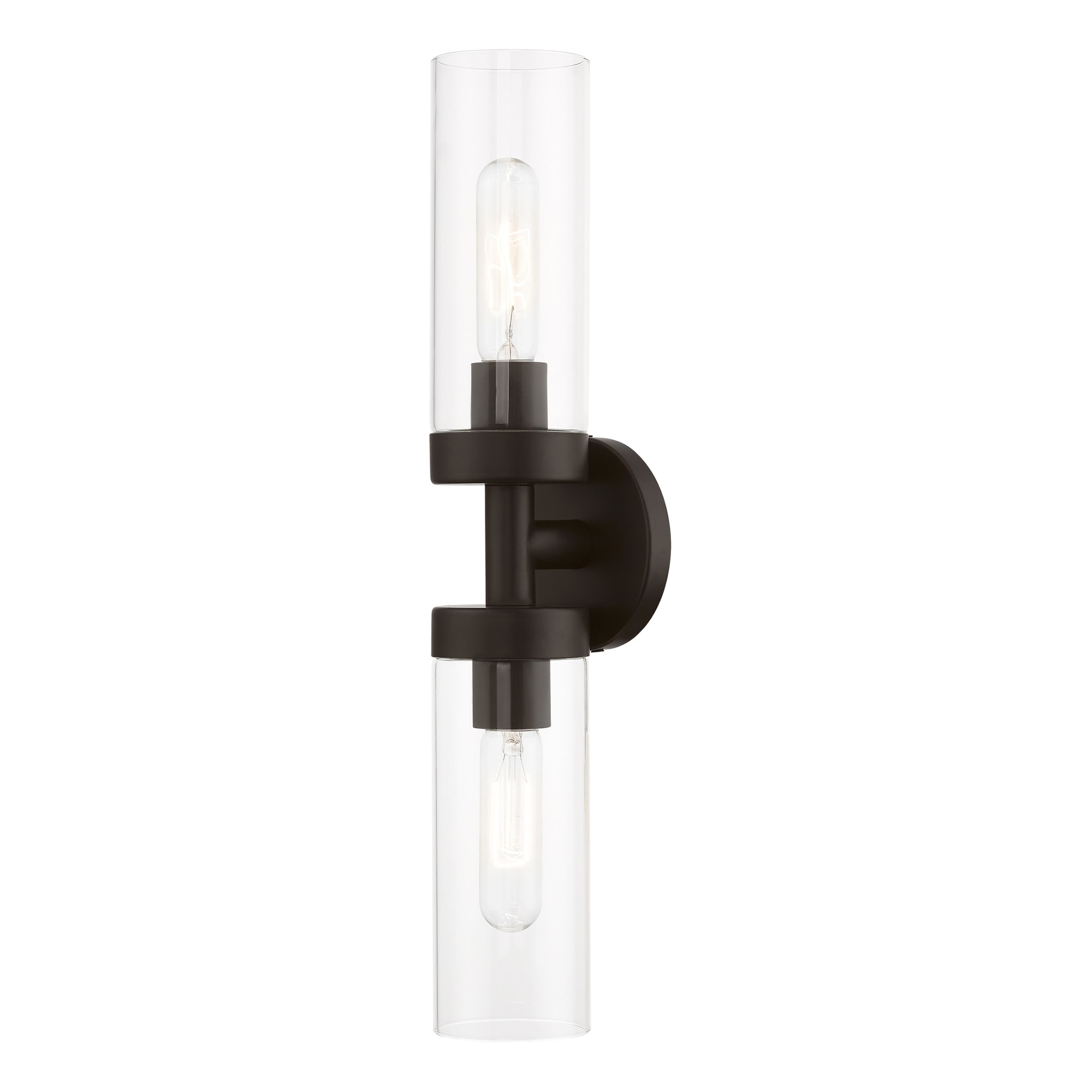 Livex Lighting 16172-07 Ludlow 19.25-in 2 -Light Bronze Industrial Vanity light