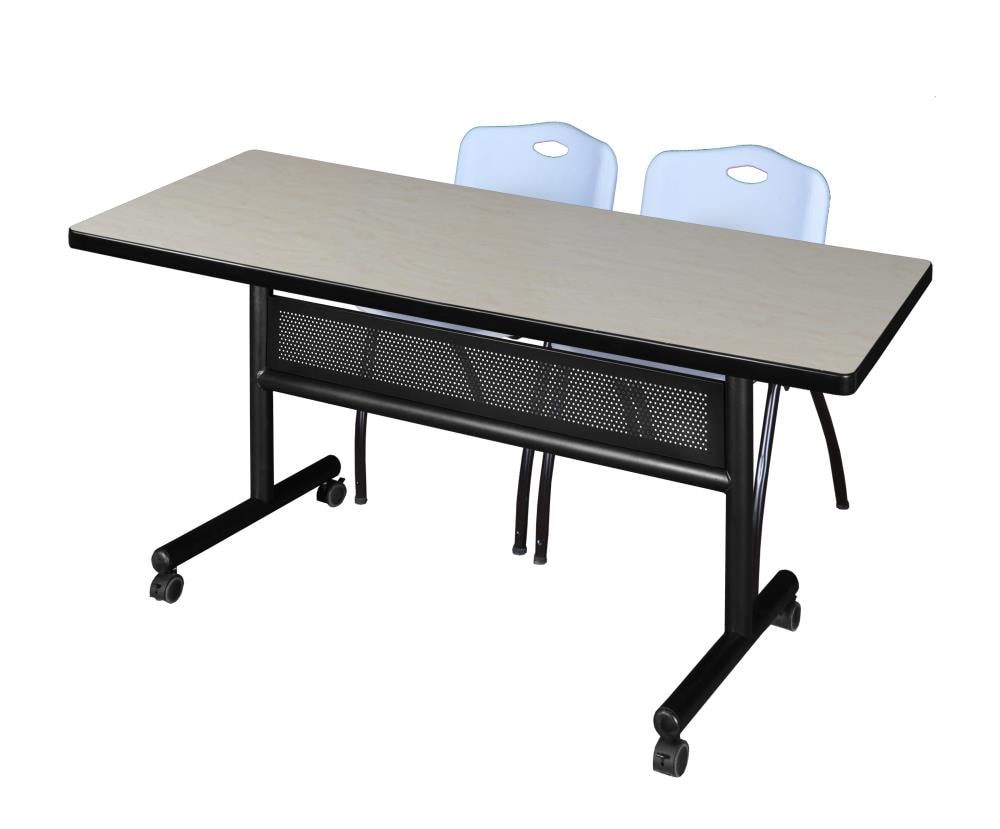 Regency MKFTM6030PL47GY Training Off-white 4-Person Training Table (60-in W x 29-in H)