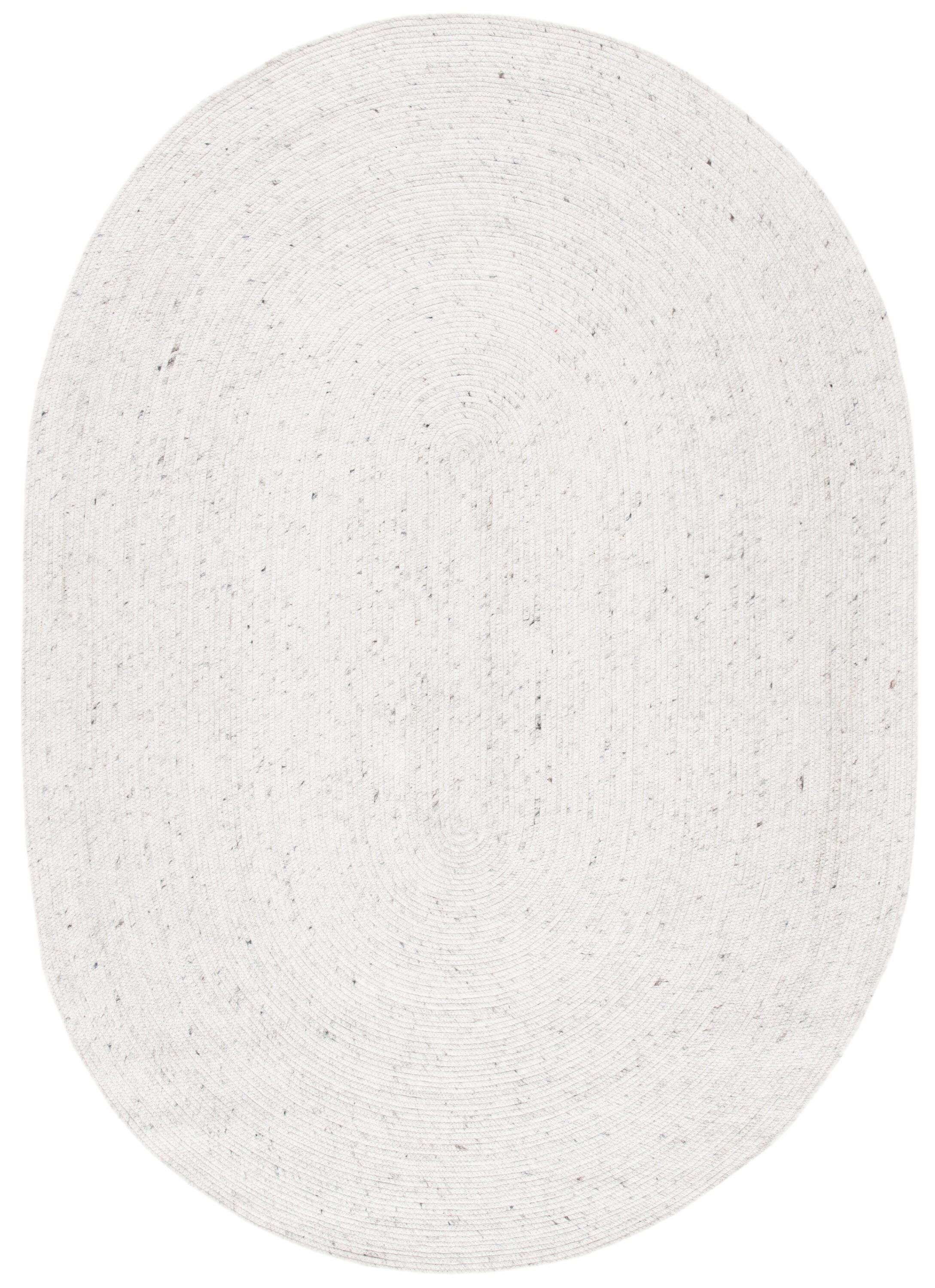 Safavieh BRD901C-5OV Braided Arja 5 x 7 (ft) Wool Light Beige Oval Indoor Coastal Area rug