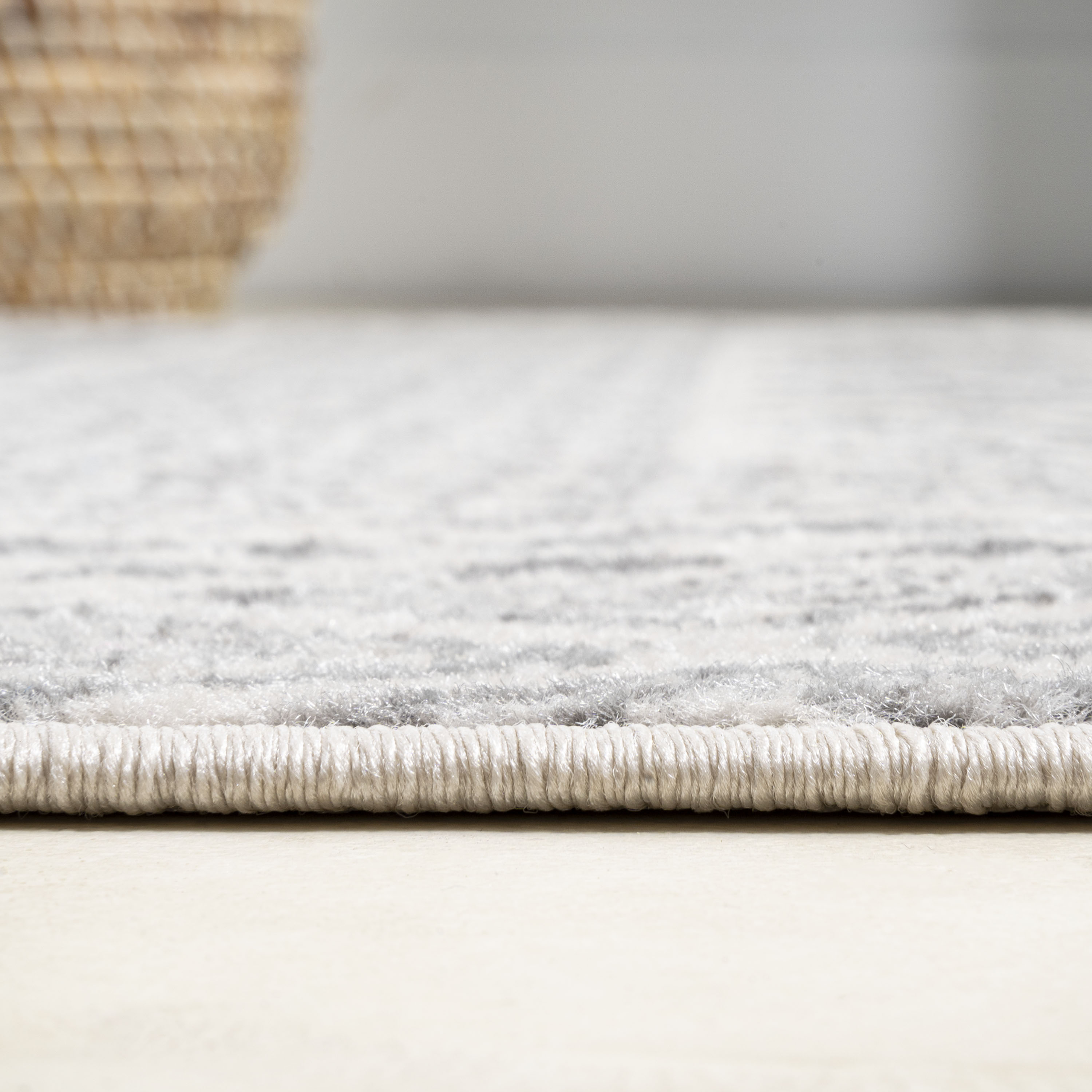 Athens Geometric Boho 5x8 Gray Synthetic Area Rug