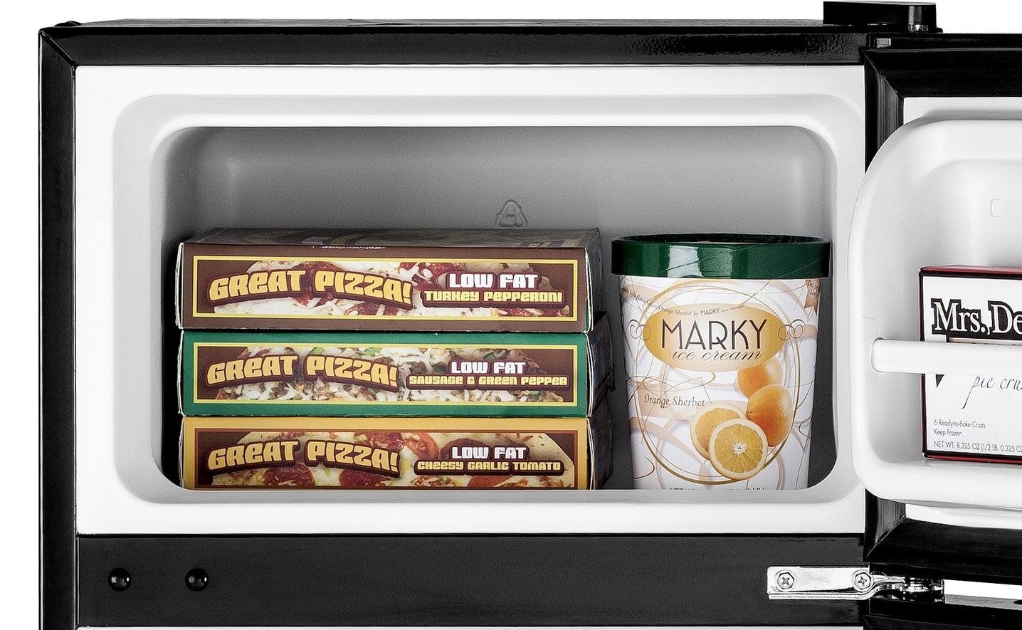  WSMLA Mini Fridge with Freezer Compartment Table Top Fridge  Table-Top Model Compact Refrigerator Energy Single Door Mini Fridge (Color  : Gold) : Appliances